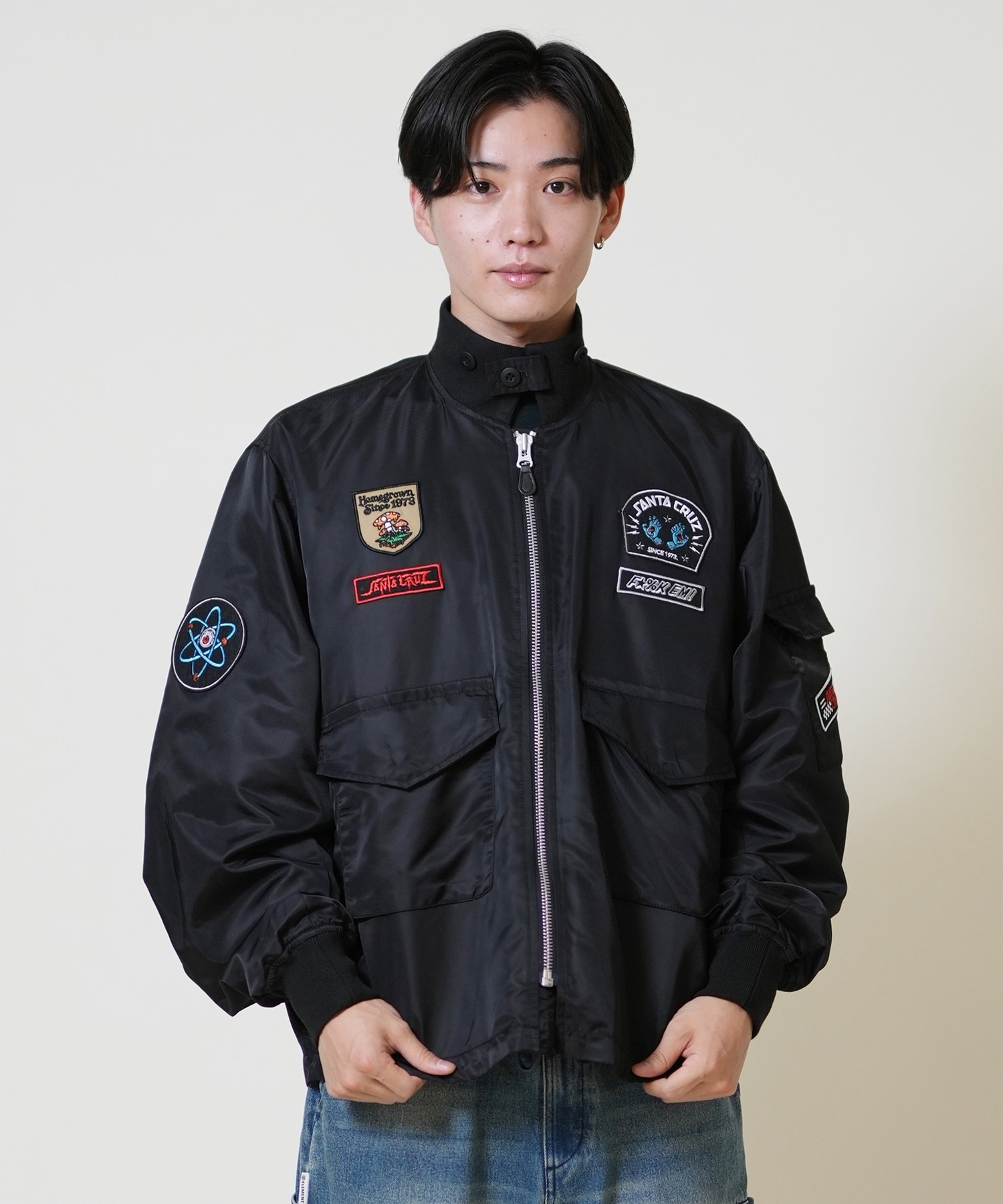 SANTACRUZ サンタクルーズ ジャケット メンズ フライトジャケット ARMY