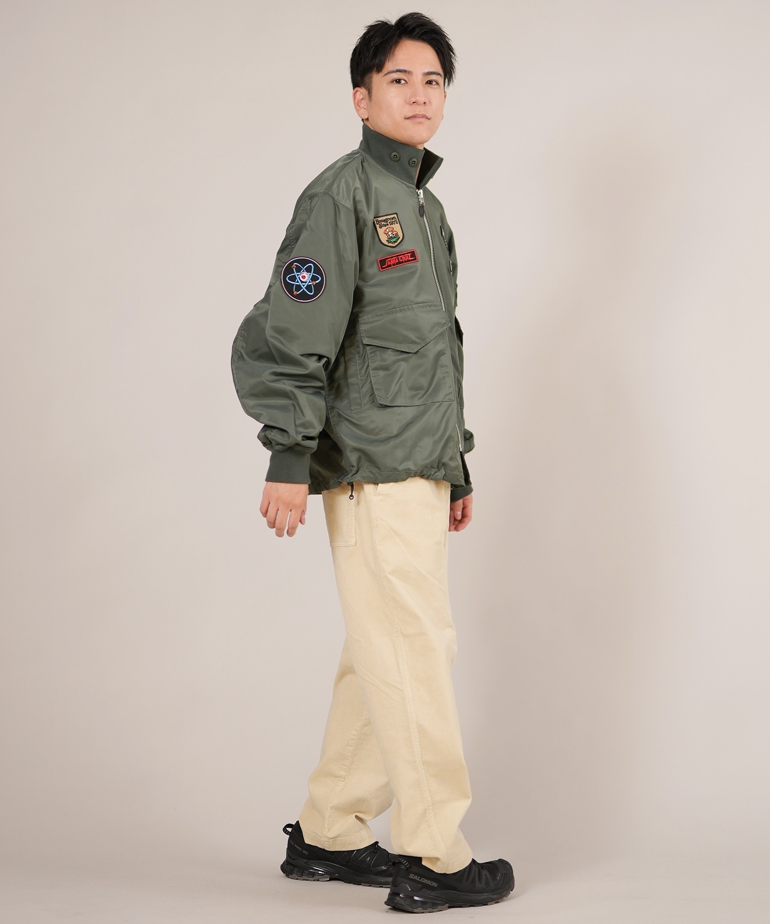 SANTACRUZ サンタクルーズ ジャケット メンズ フライトジャケット ARMY
