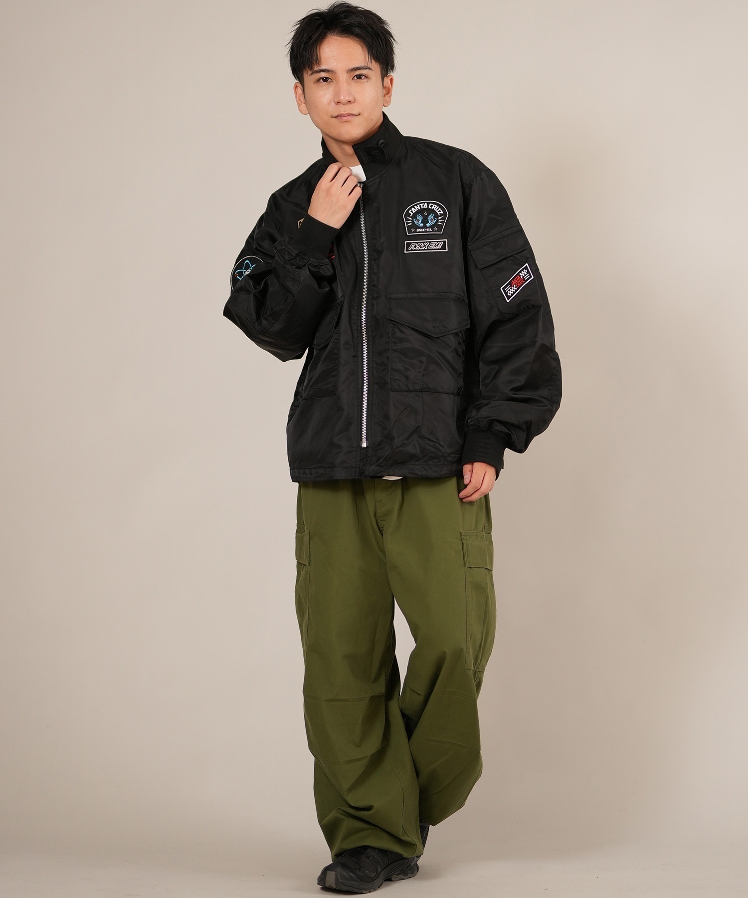 SANTACRUZ サンタクルーズ ジャケット メンズ フライトジャケット ARMY
