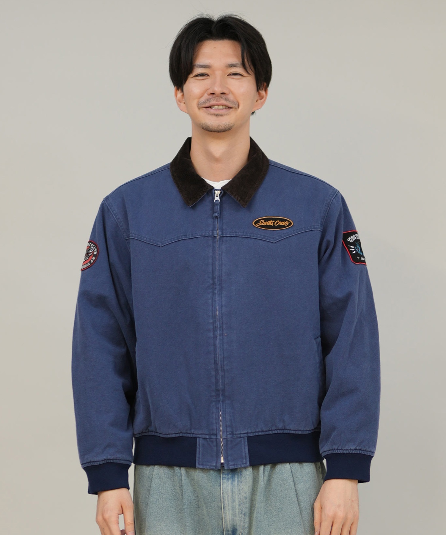 SANTA CRUZ サンタクルーズ アウター メンズ ワークジャケット SC PATCHES WORK JACKET 502254104(NAVY-M)