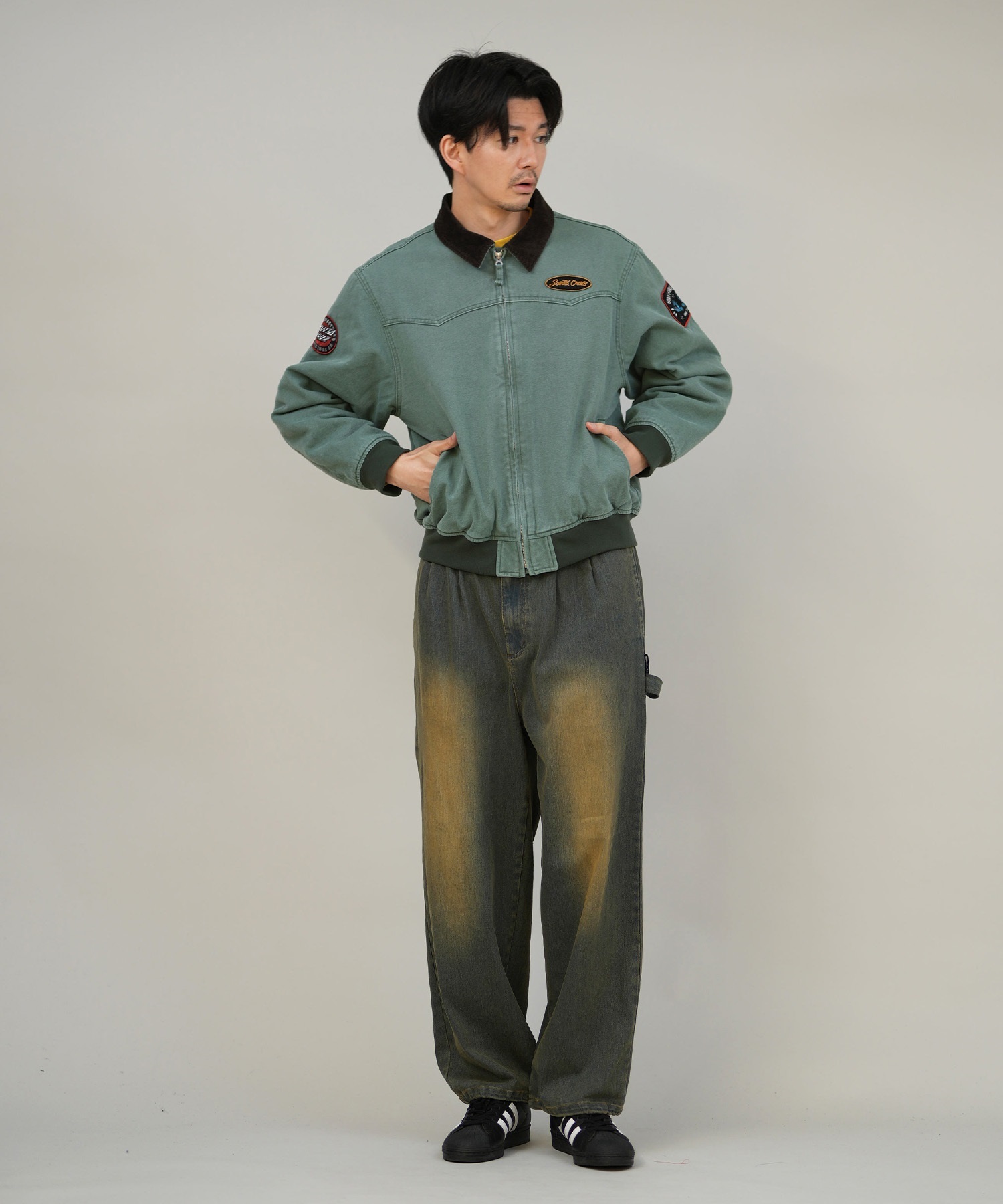 SANTA CRUZ サンタクルーズ アウター メンズ ワークジャケット SC PATCHES WORK JACKET 502254104(NAVY-M)