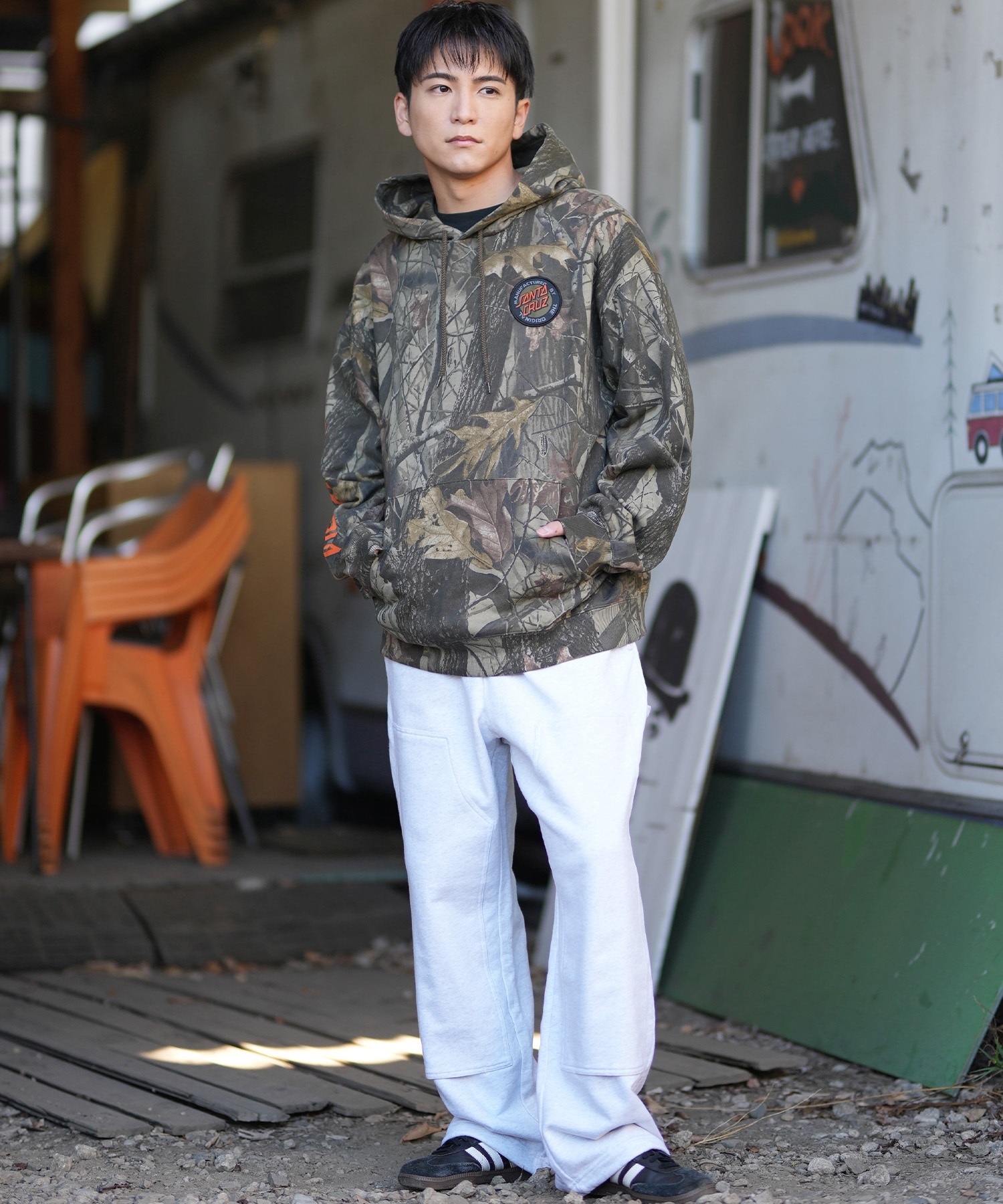 SANTA CRUZ サンタクルーズ プルオーバー パーカー メンズ リアル