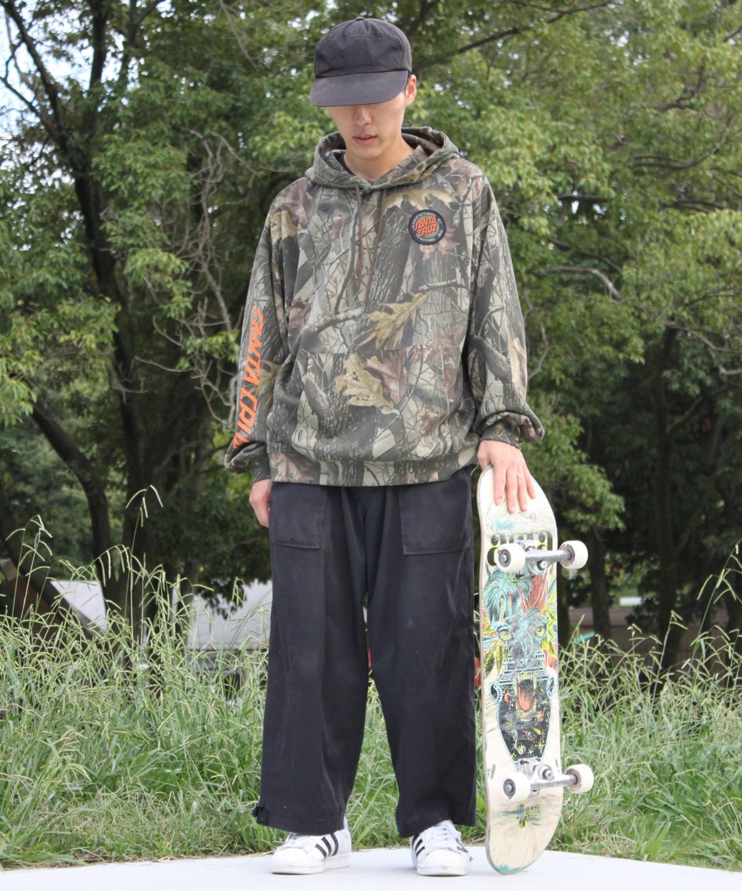 SANTA CRUZ サンタクルーズ プルオーバー パーカー メンズ リアル