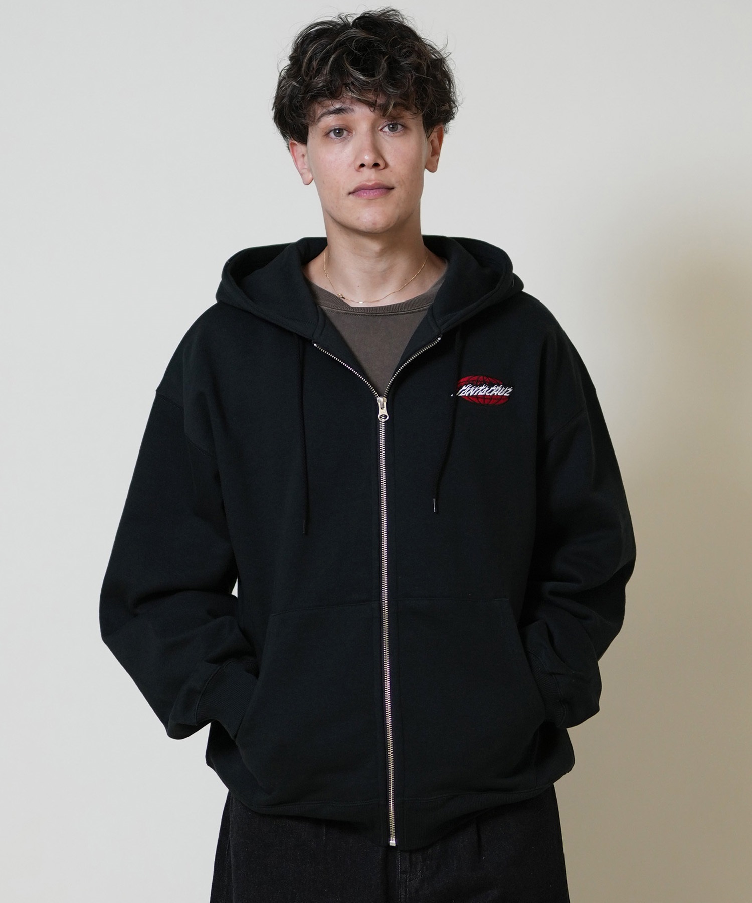 SANTACRUZ サンタクルーズ ジップアップ パーカー メンズ スウェット