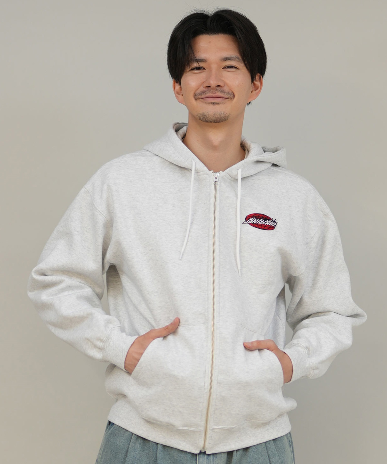 SANTACRUZ サンタクルーズ ジップアップ パーカー メンズ スウェット
