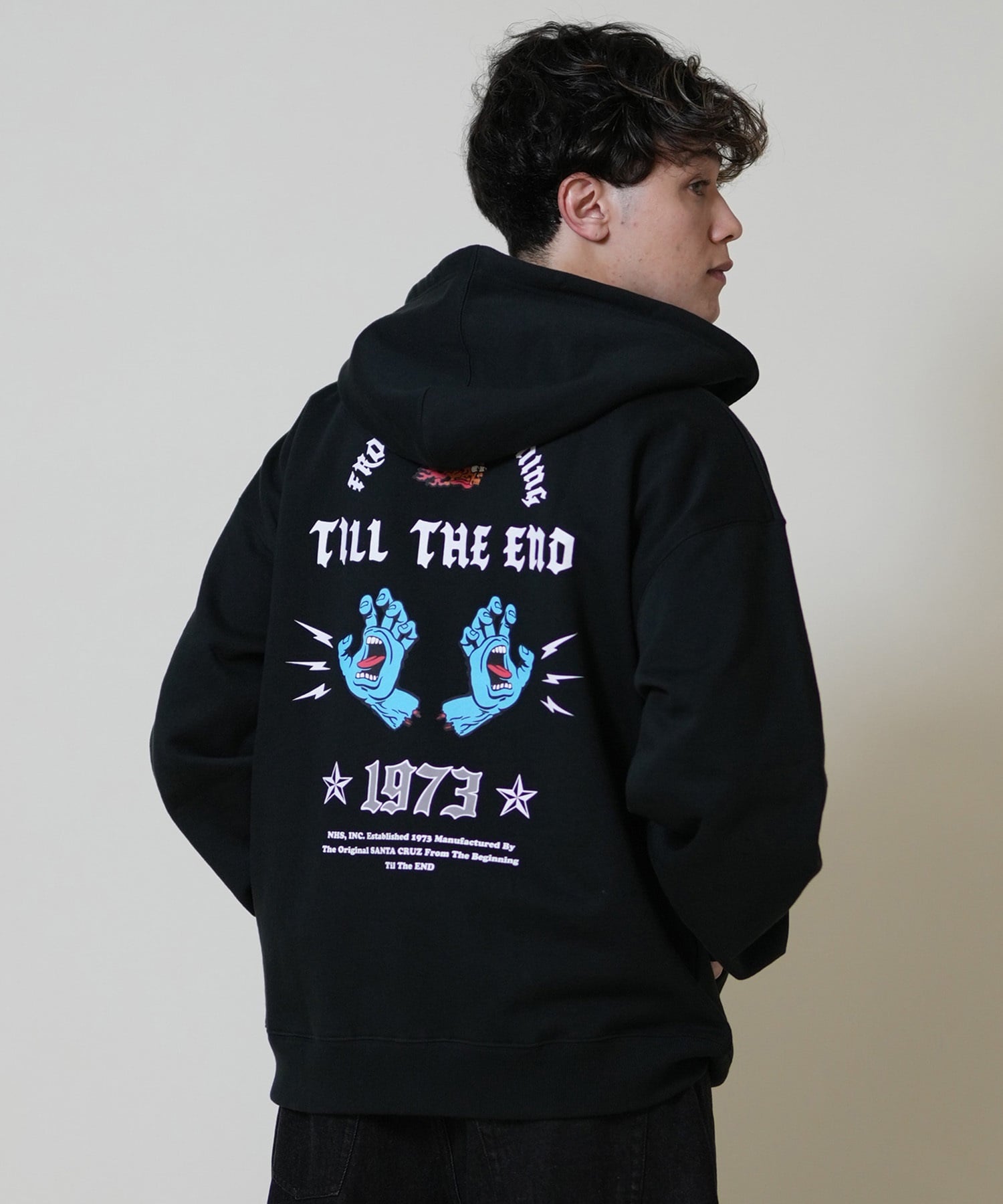 SANTACRUZ サンタクルーズ ジップアップ パーカー メンズ スウェット