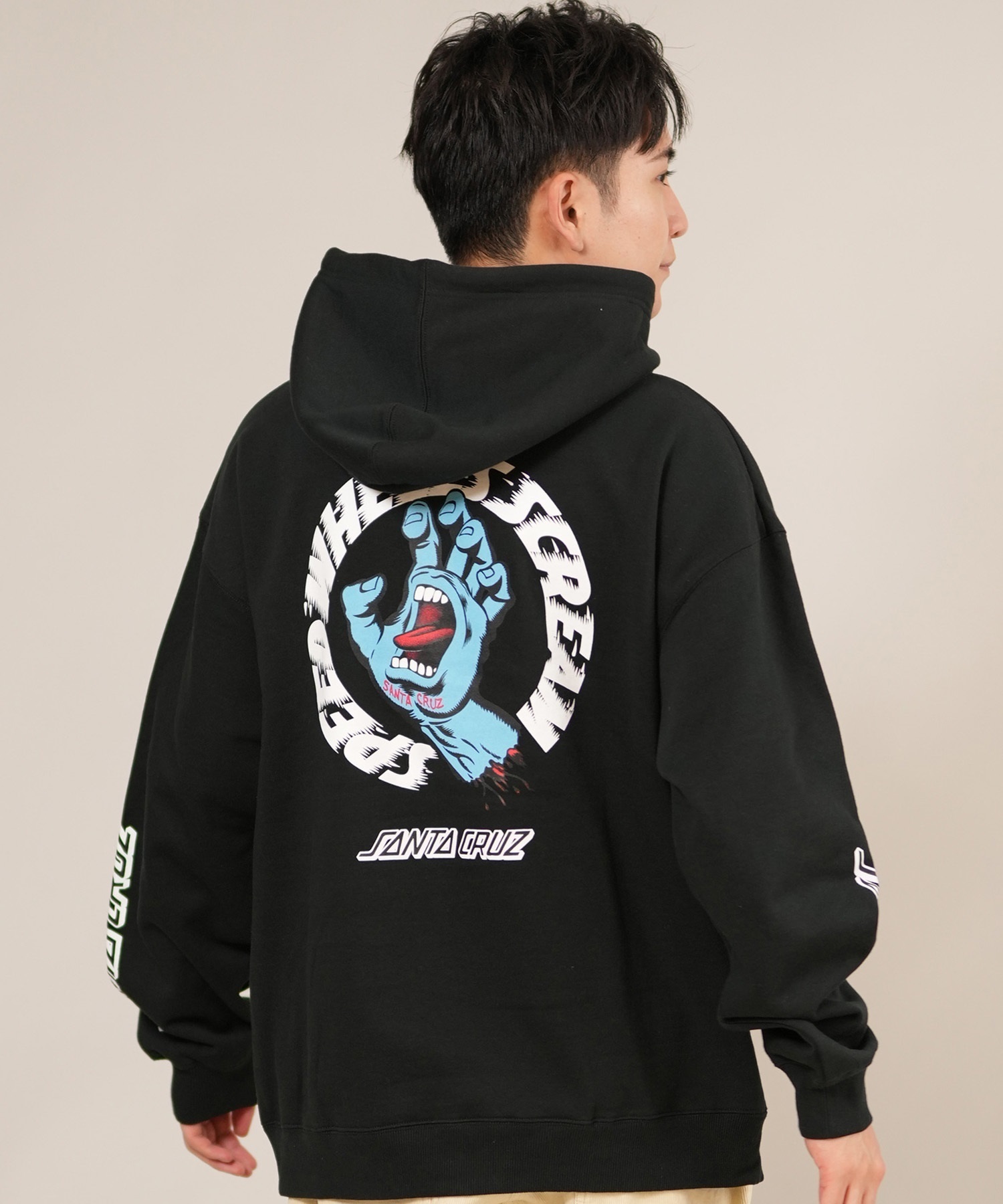 SANTACRUZ サンタクルーズ プルオーバー パーカー メンズ バック