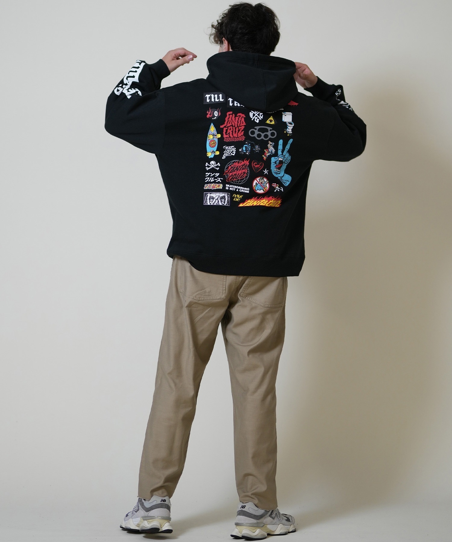 SANTACRUZ サンタクルーズ プルオーバー パーカー メンズ バック