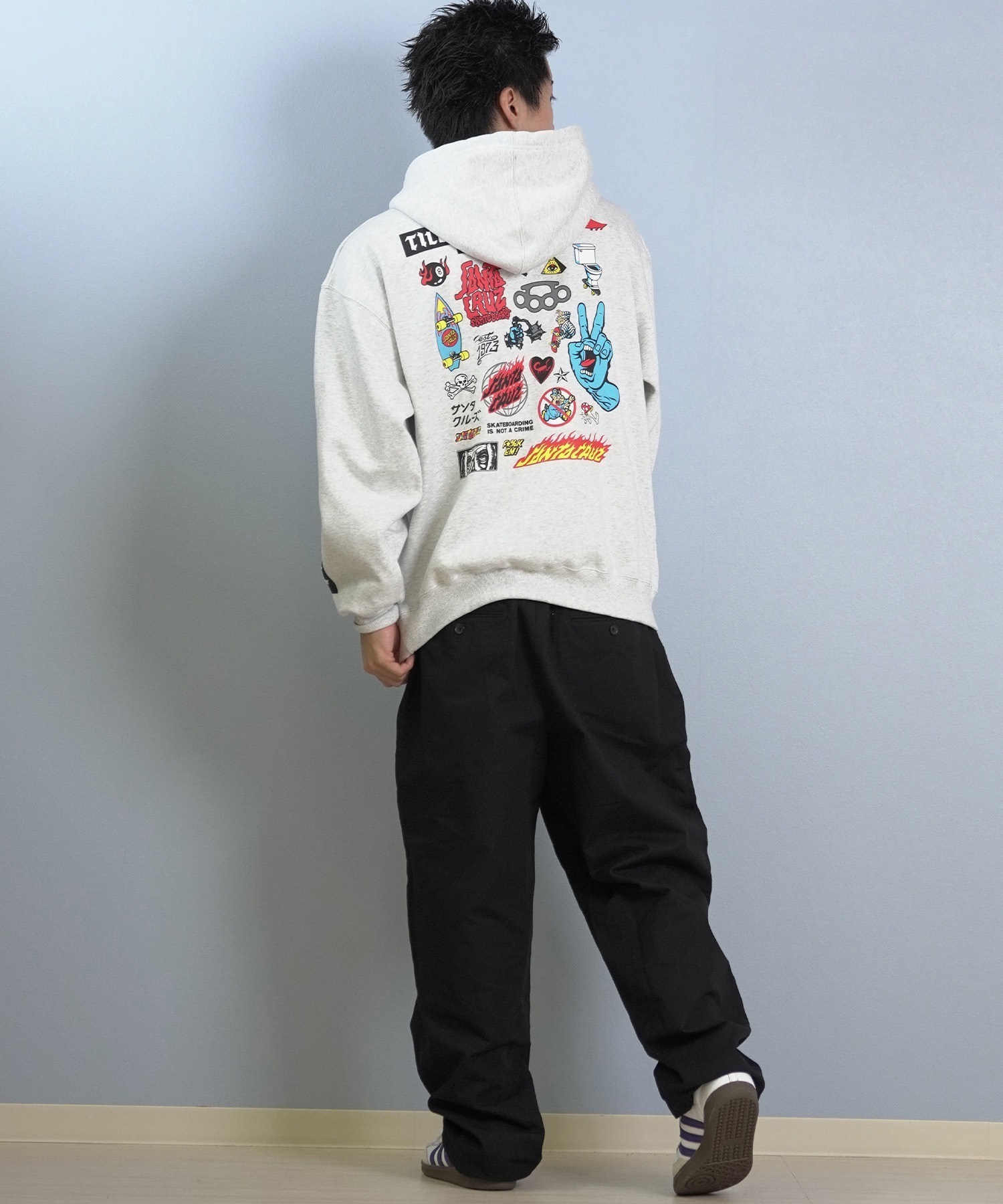 SANTACRUZ サンタクルーズ プルオーバー パーカー メンズ バック