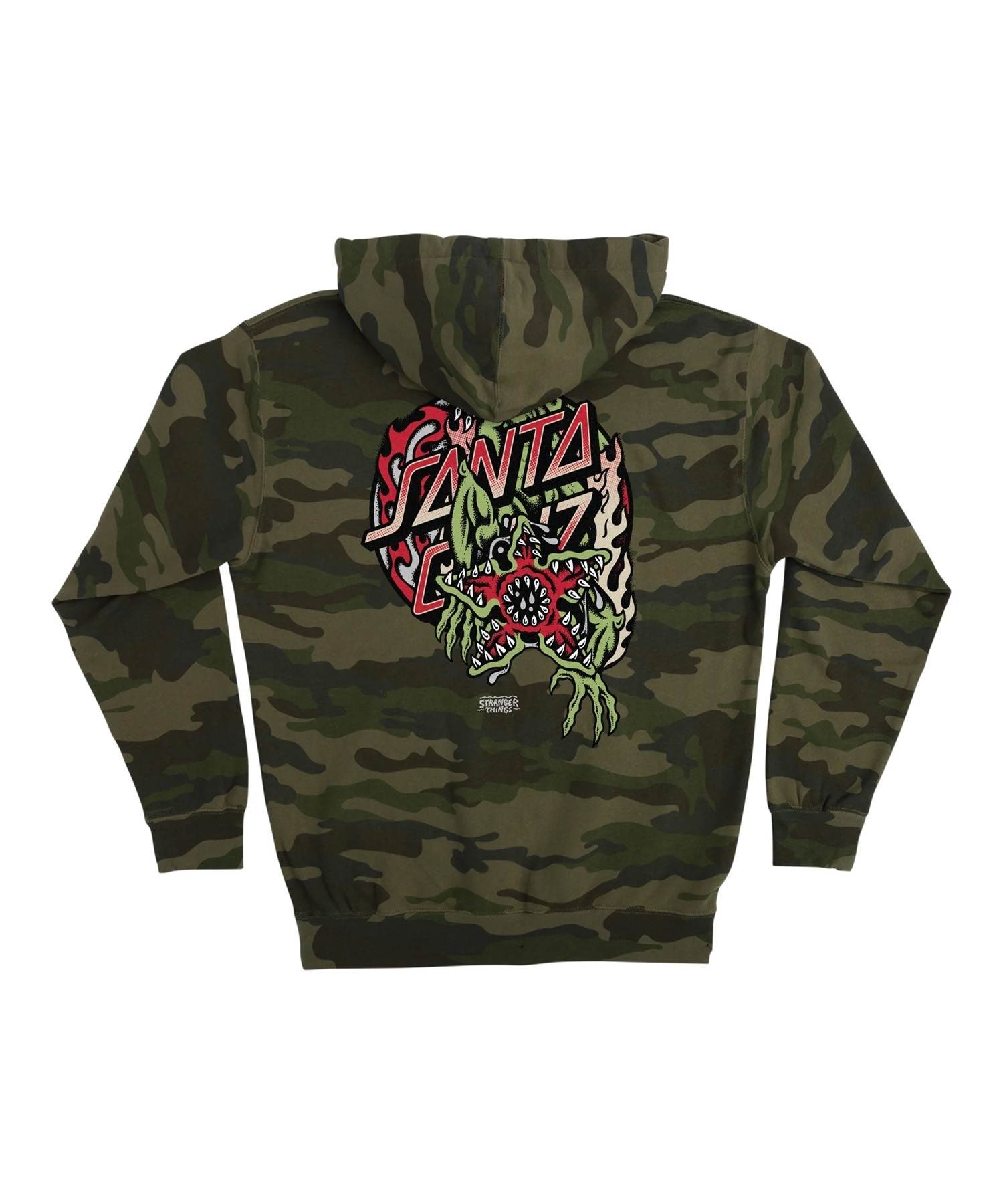 【11月10日発売】 SANTA CRUZ サンタクルーズ × STRANGER THINGS プルオーバー パーカー メンズ ST P OHOOD DEMOGORGON DOT 510255301(BLK-M)