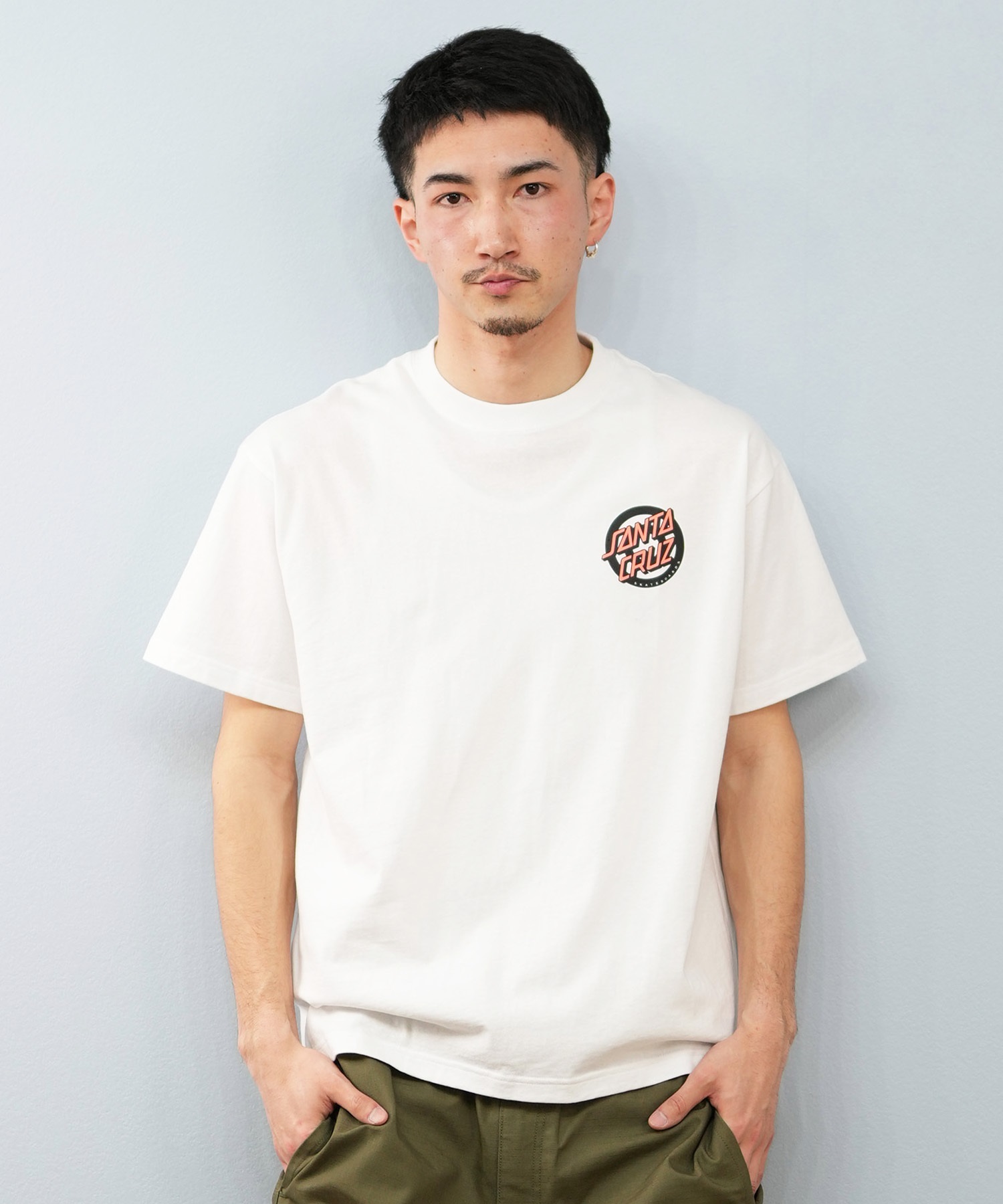 SANTACRUZ サンタクルーズ 半袖 Tシャツ メンズ バックプリント ロゴ