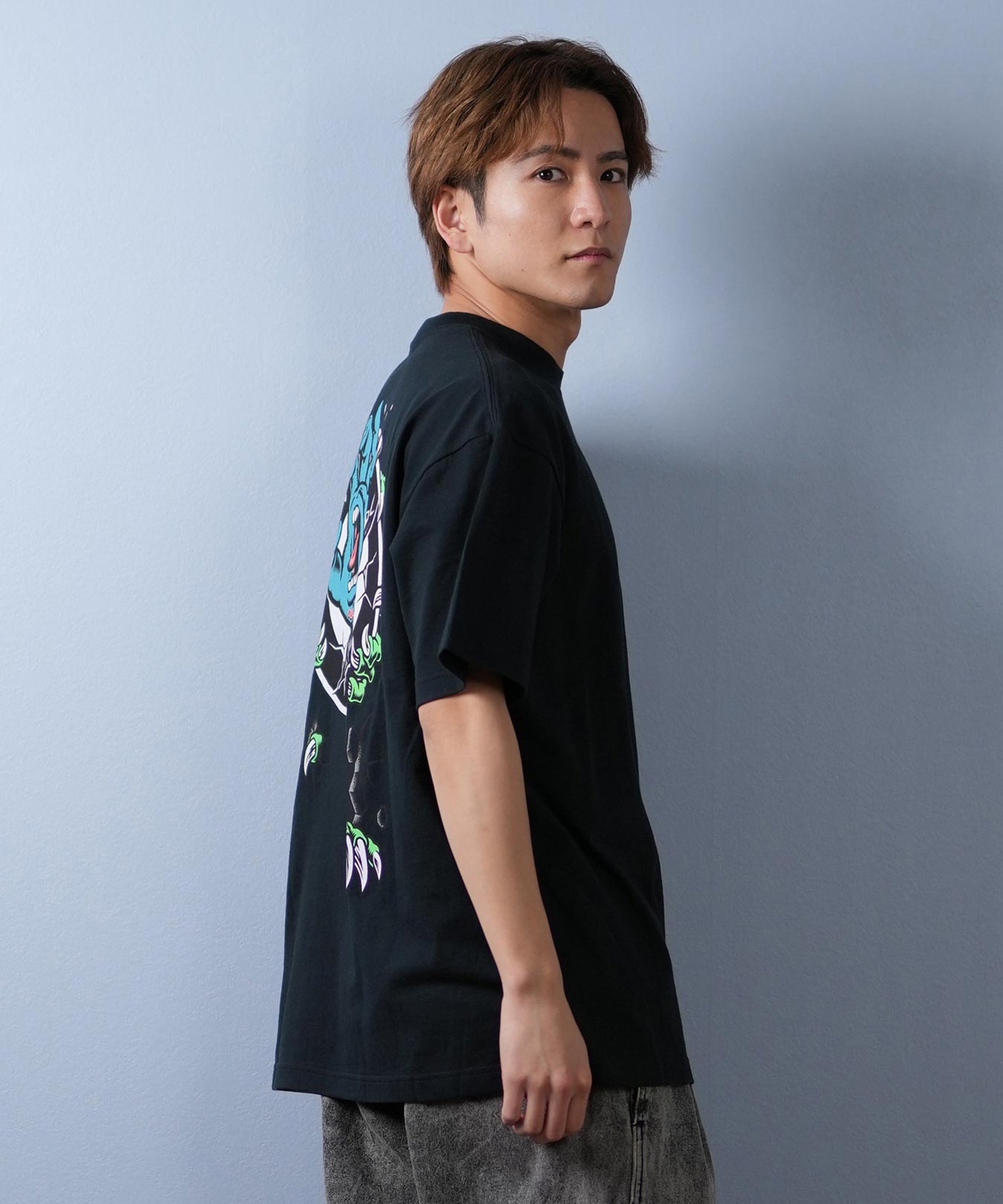 SANTACRUZ サンタクルーズ 半袖 Tシャツ メンズ バックプリント ロゴ