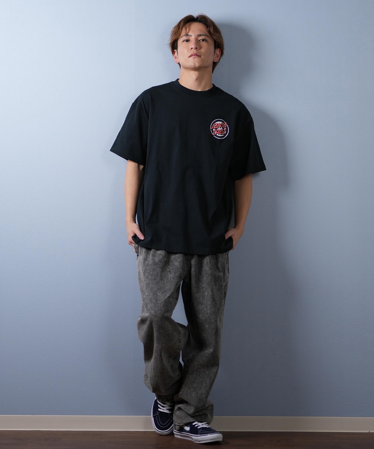 SANTACRUZ サンタクルーズ 半袖 Tシャツ メンズ バックプリント ロゴ