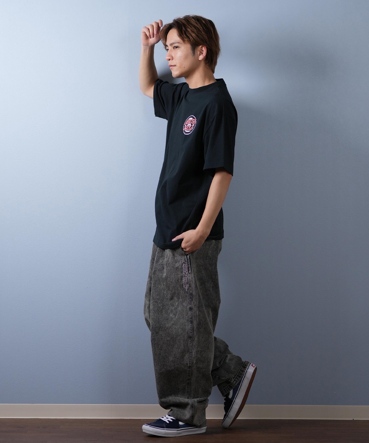 SANTACRUZ サンタクルーズ 半袖 Tシャツ メンズ バックプリント ロゴ