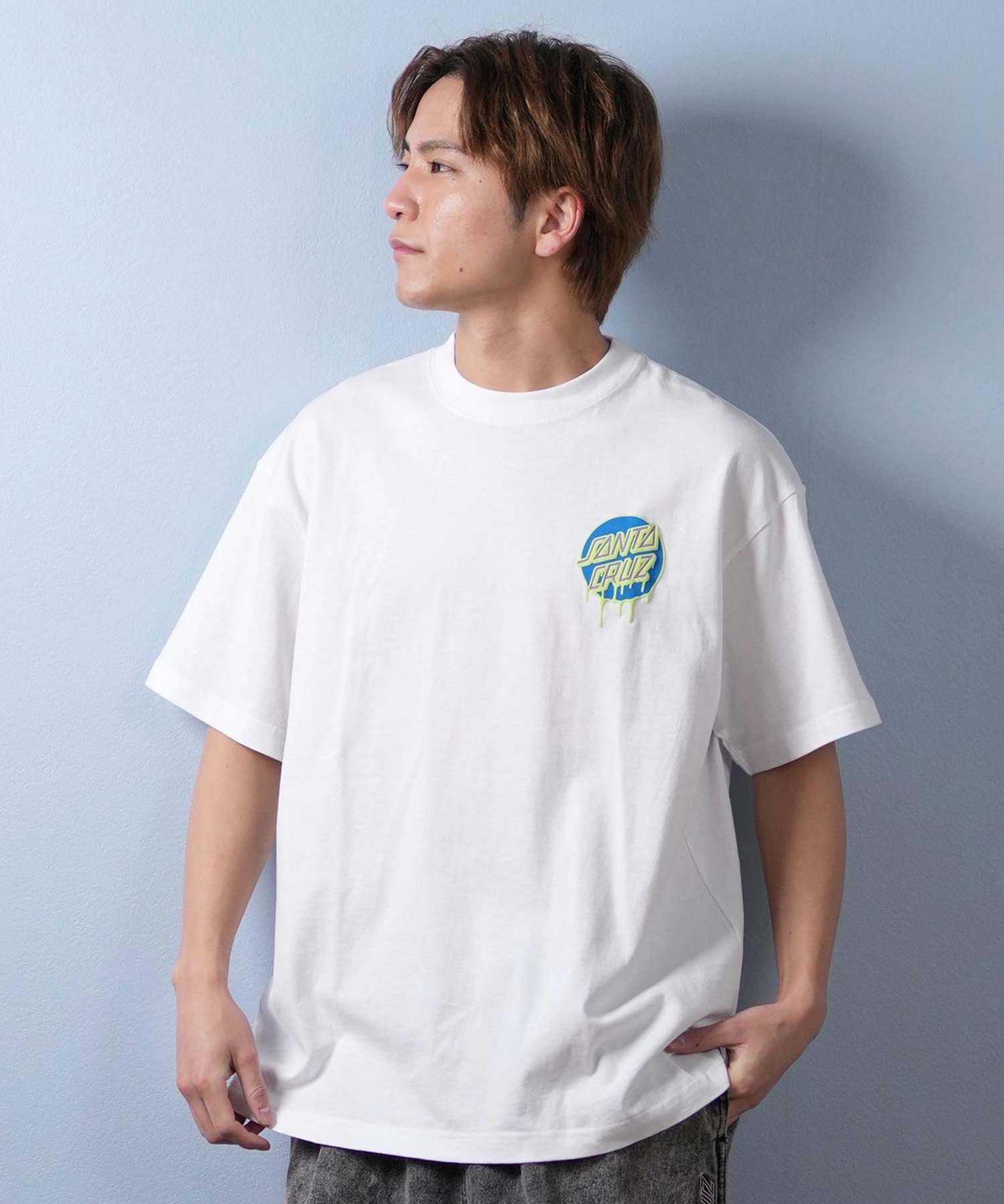 【再入荷】 SANTACRUZ サンタクルーズ バックプリント メンズ Tシャツ 半袖 トップス