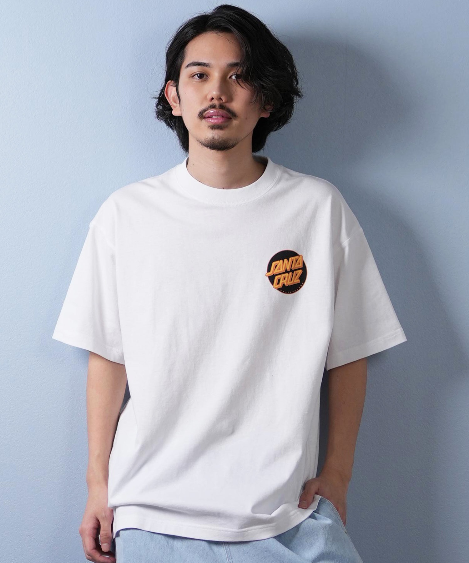 SANTACRUZ サンタクルーズ 半袖 Tシャツ メンズ バックプリント ロゴ 502252408 ムラサキスポーツ限定(WHITE-M)