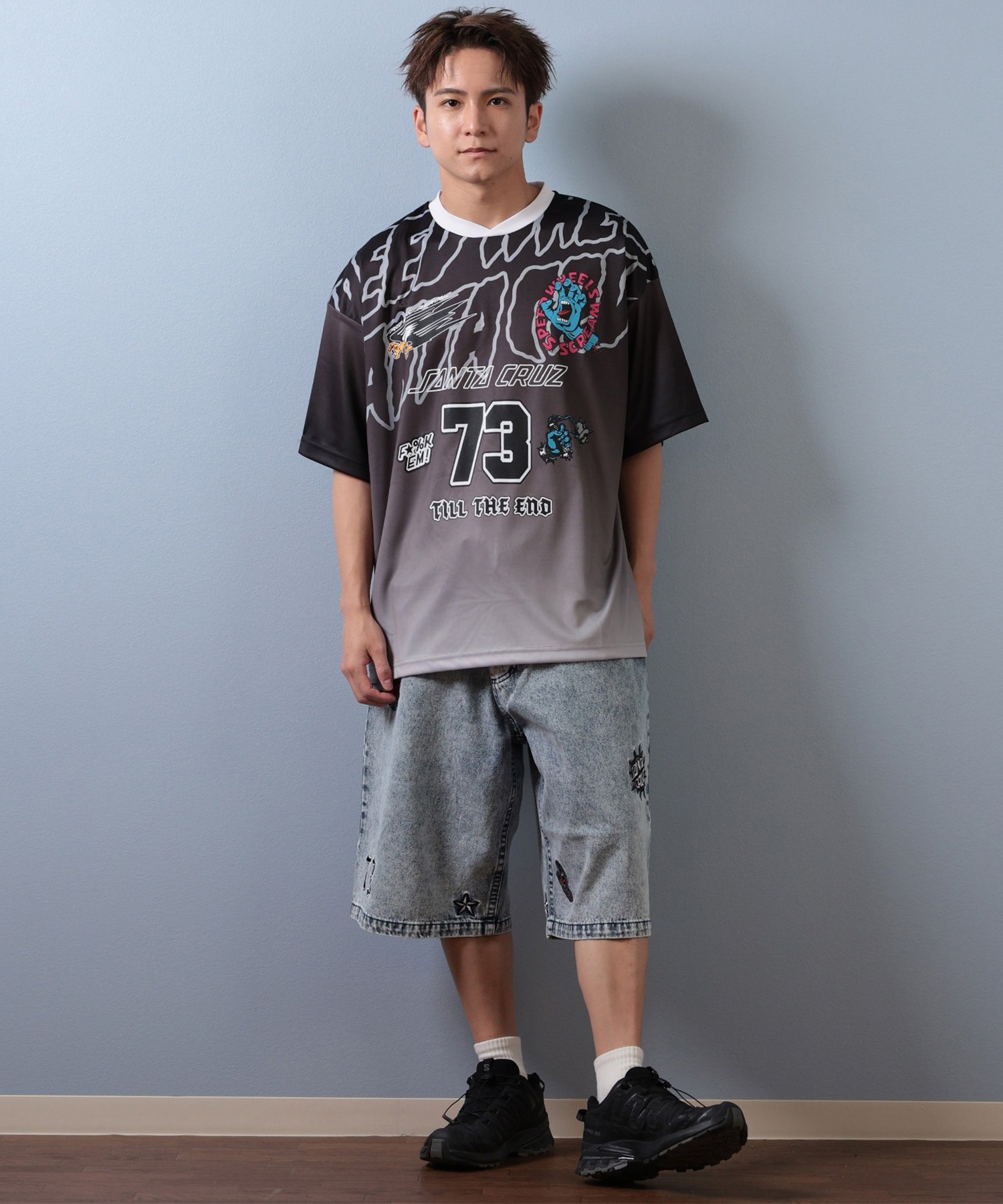 SANTACRUZ サンタクルーズ 半袖 Tシャツ メンズ ゲームシャツ