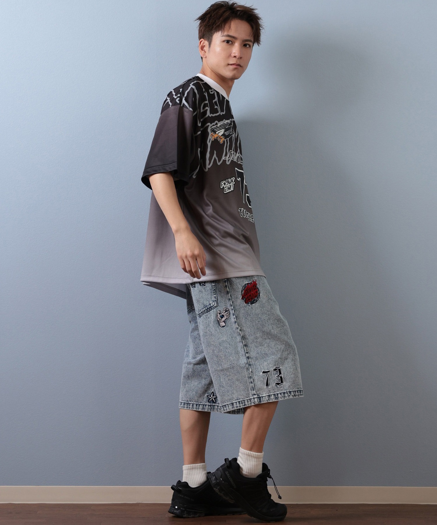 SANTACRUZ サンタクルーズ 半袖 Tシャツ メンズ ゲームシャツ