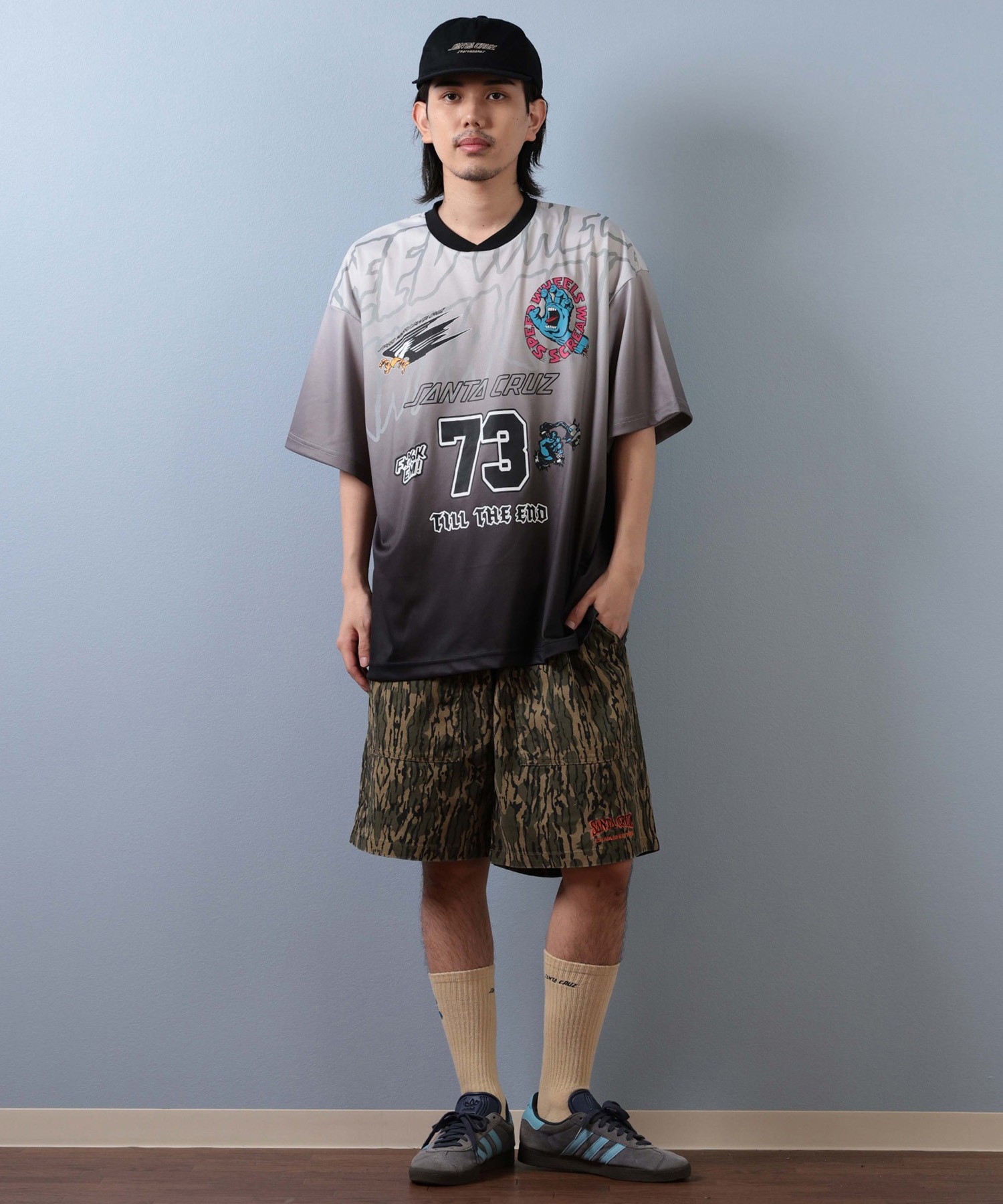 SANTACRUZ サンタクルーズ 半袖 Tシャツ メンズ ゲームシャツ