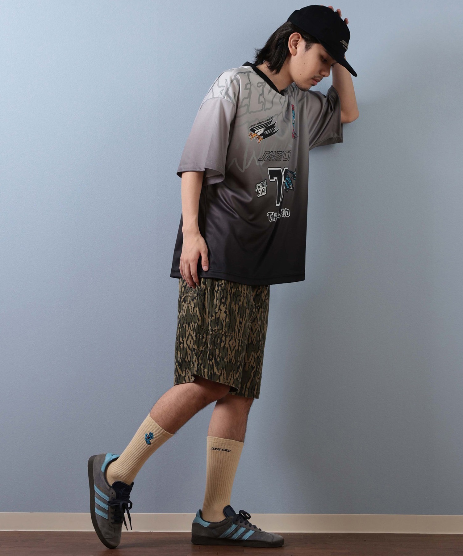 SANTACRUZ サンタクルーズ 半袖 Tシャツ メンズ ゲームシャツ