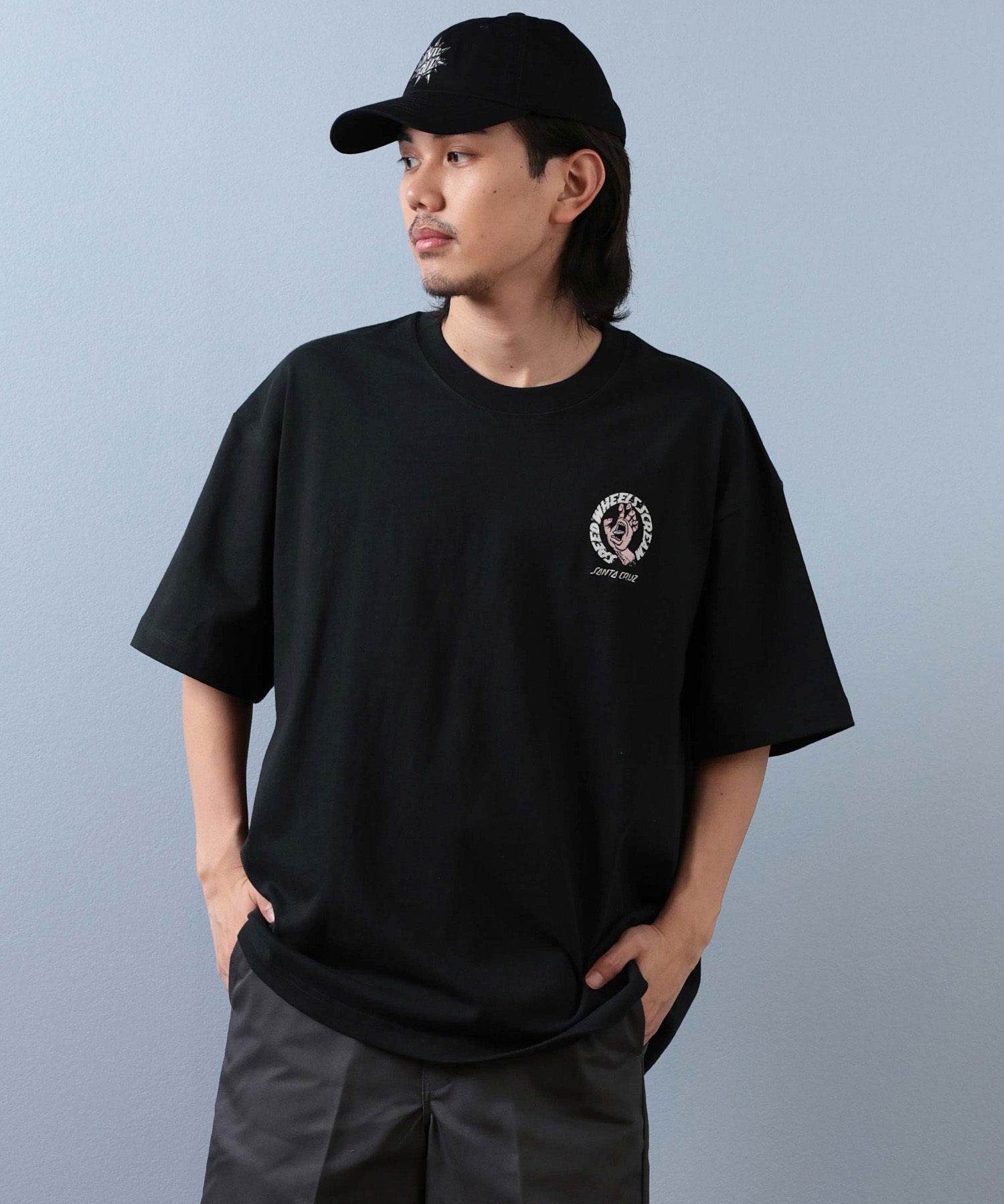 SANTACRUZ サンタクルーズ 半袖 Tシャツ メンズ ワンポイント