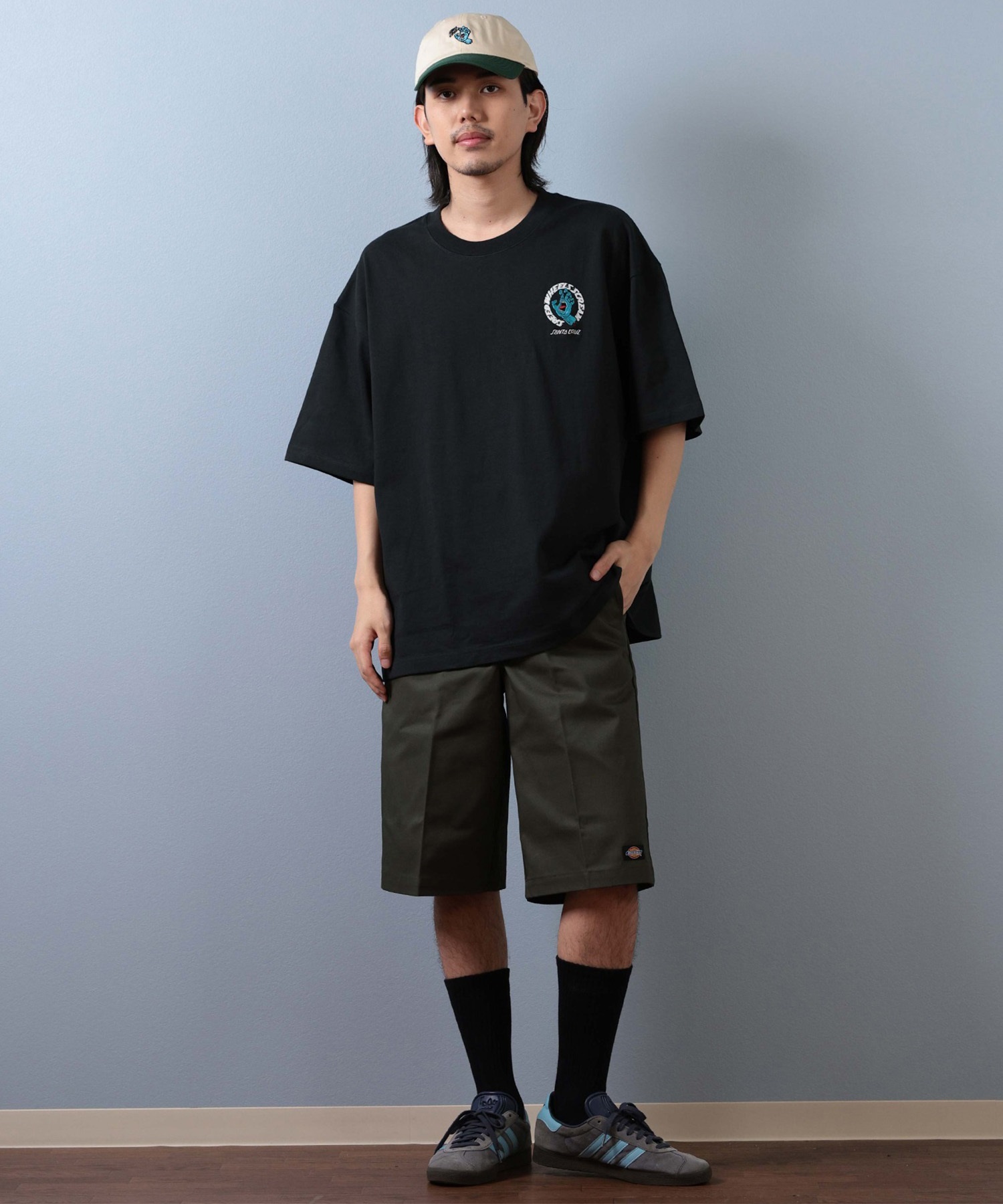 SANTACRUZ サンタクルーズ 半袖 Tシャツ メンズ ワンポイント