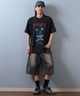 SANTACRUZ サンタクルーズ 半袖 Tシャツ メンズ フロントプリント バックプリント 502253411 ムラサキスポーツ限定(BLHND-M)