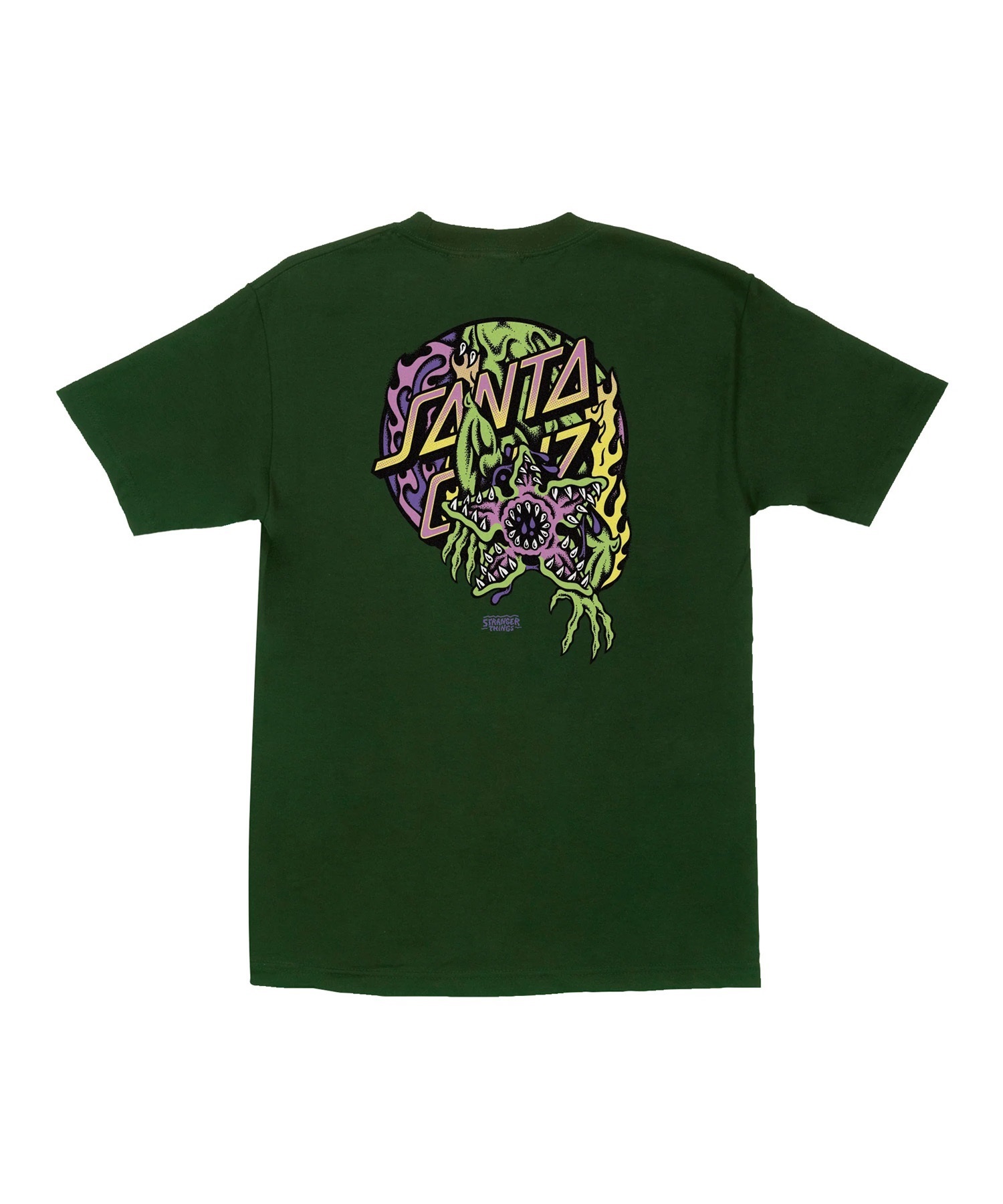 【11月10日発売】SANTA CRUZ サンタクルーズ × STRANGER THINGS 半袖 Tシャツ メンズ ST S S-T DEMOGORGON DOT 510255401(BLK-M)