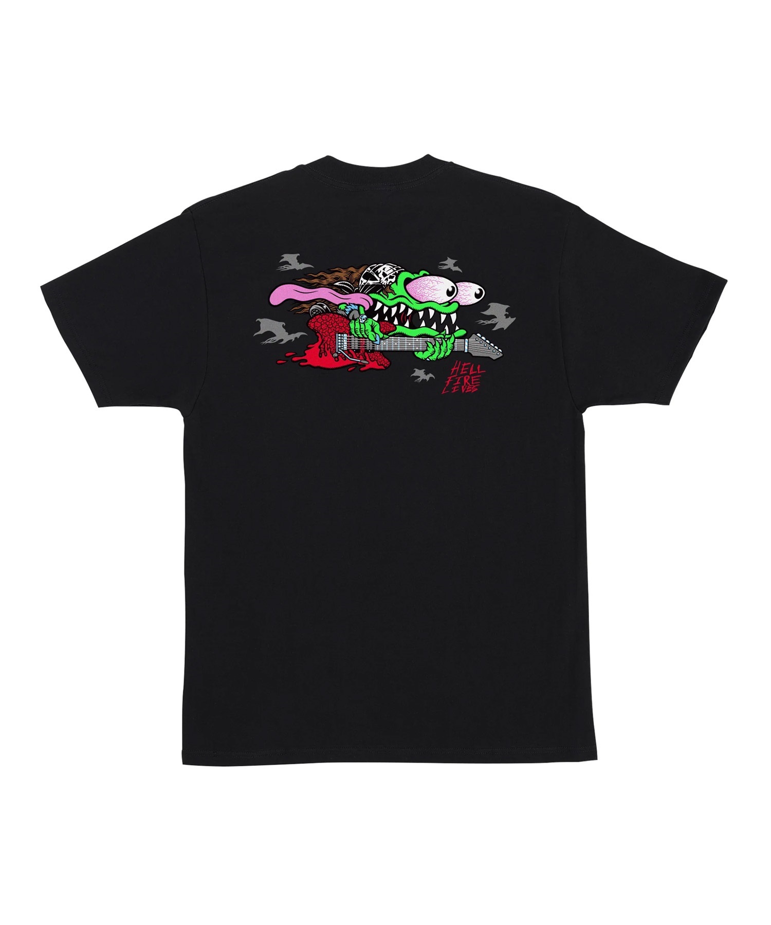 【11月10日発売】SANTA CRUZ サンタクルーズ × STRANGER THINGS 半袖 Tシャツ メンズ ST S S-T EDDIE SLASHER 510255402(BLDK-M)