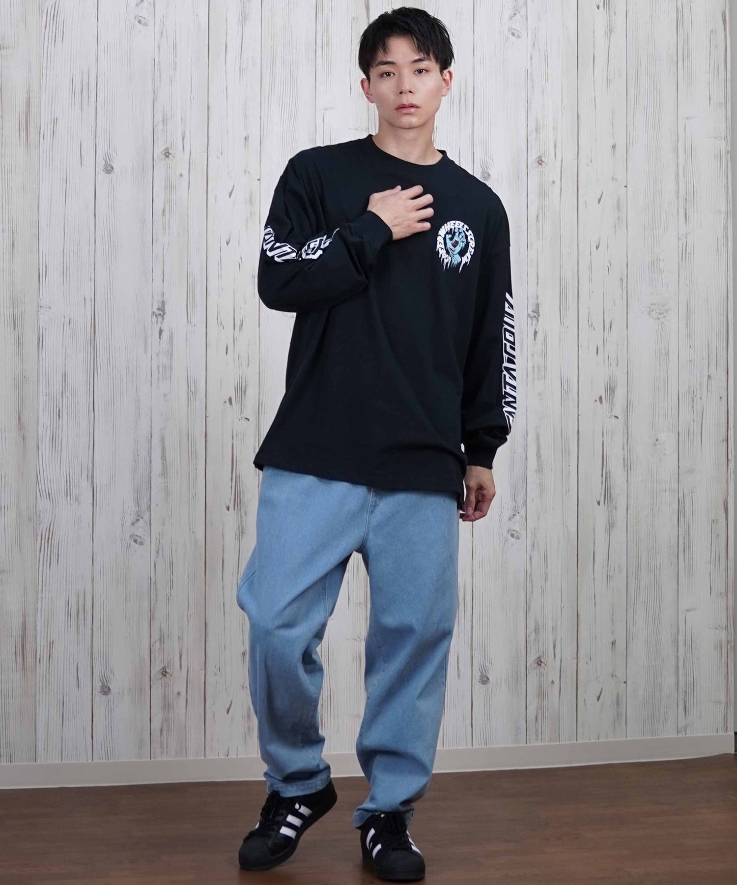 SANTACRUZ サンタクルーズ 長袖 Tシャツ メンズ バックプリント SANTACRUZ サンタクルーズ 長袖 Tシャツ メンズ バックプリント