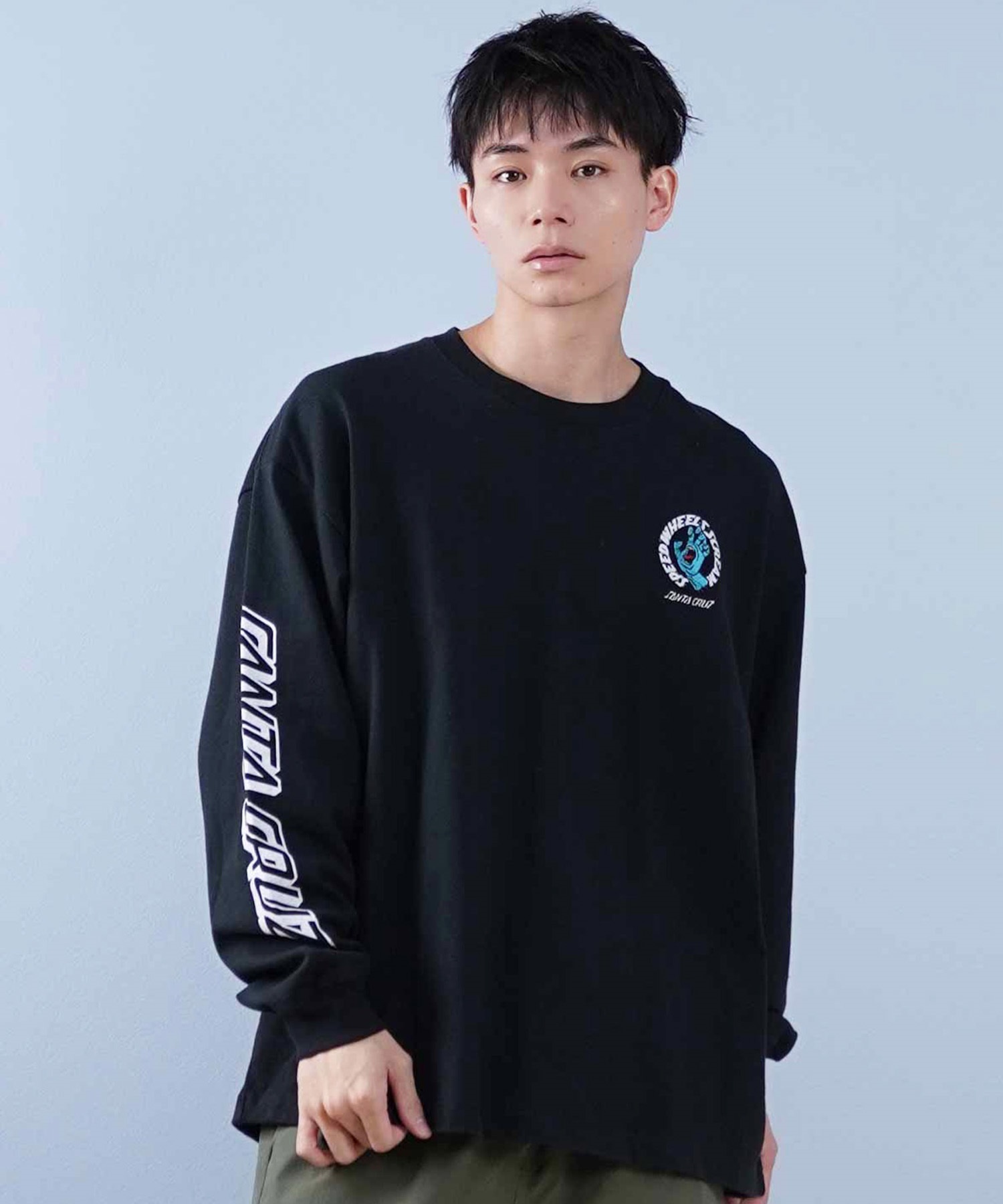 SANTACRUZ サンタクルーズ 長袖 Tシャツ メンズ ワンポイント