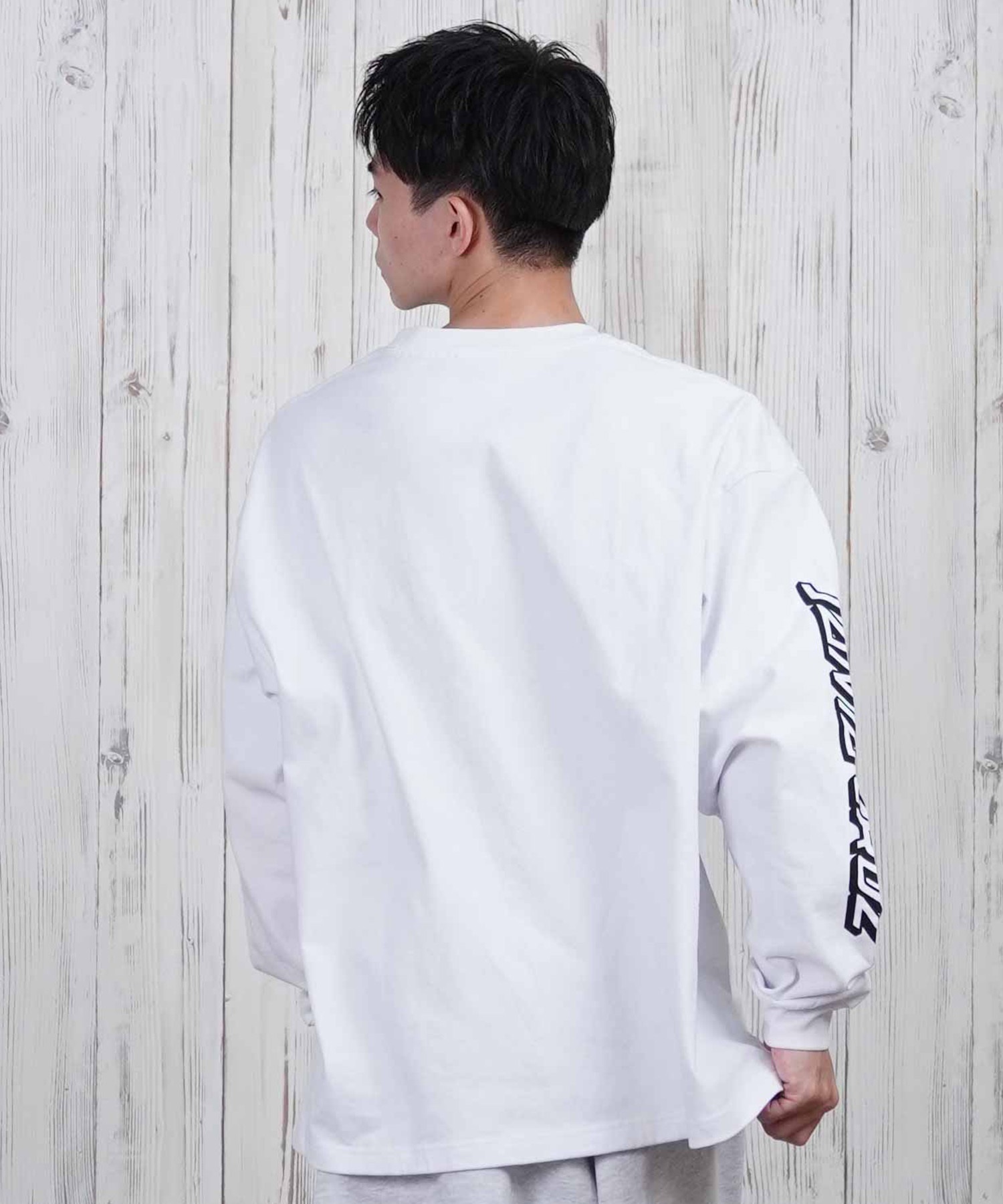 SANTACRUZ サンタクルーズ 長袖 Tシャツ メンズ ワンポイント刺しゅう 