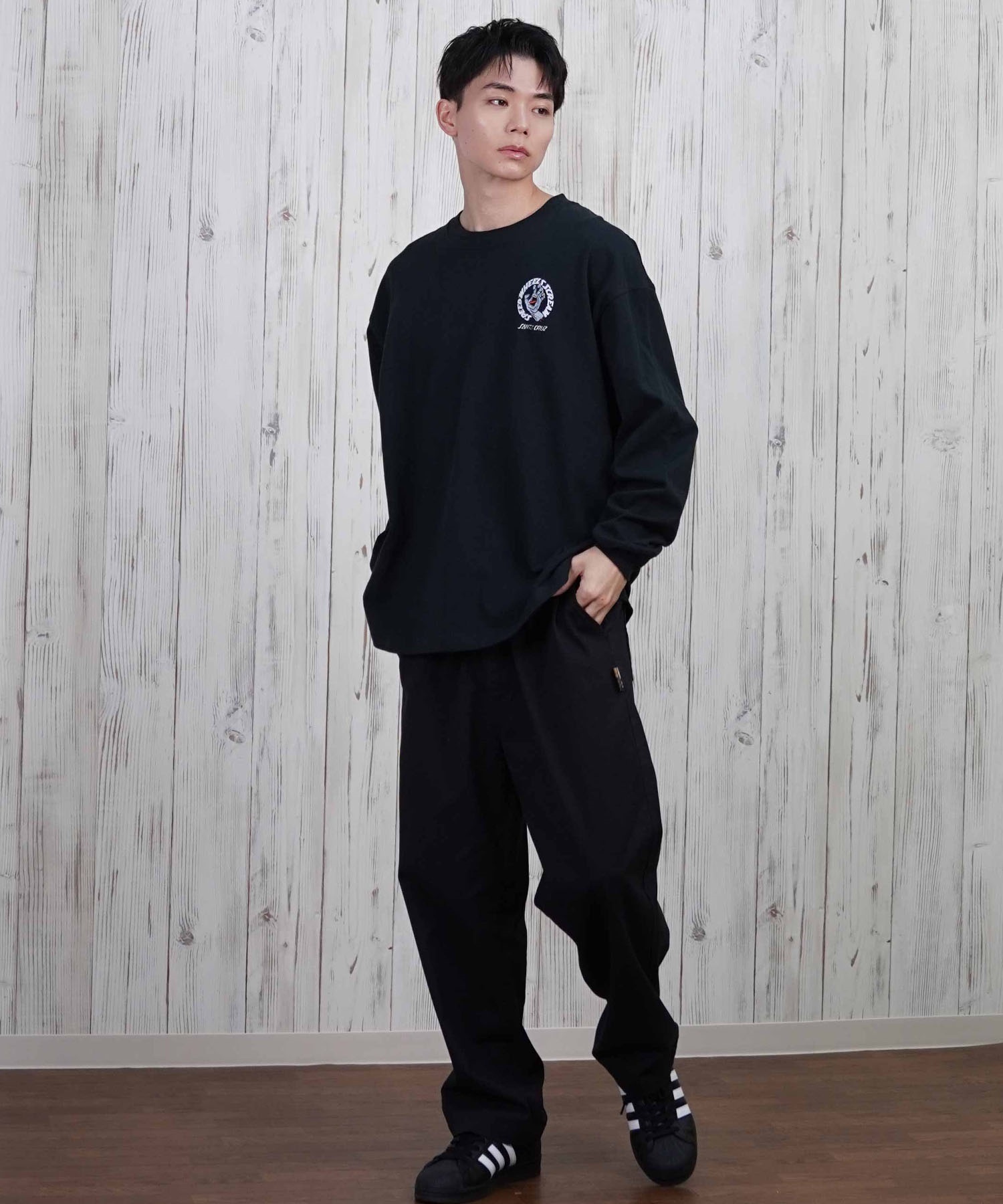 Santa Cruz サンタクルーズ 両面プリント 半袖Tシャツ SANTACRUZ サンタクルーズ 半袖 Tシャツ キッズ 子供 バック