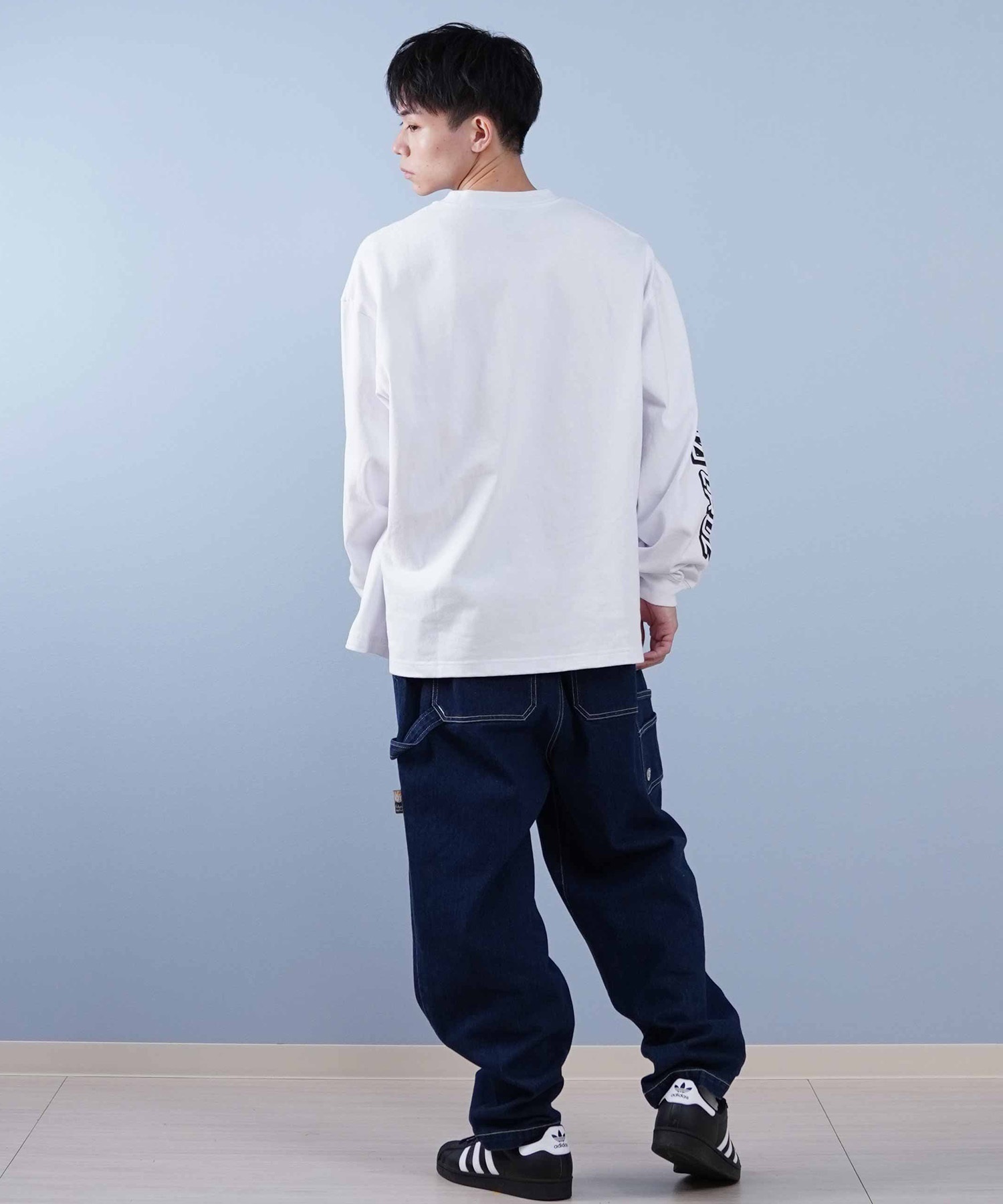 SANTACRUZ サンタクルーズ 長袖 Tシャツ メンズ ワンポイント刺しゅう 
