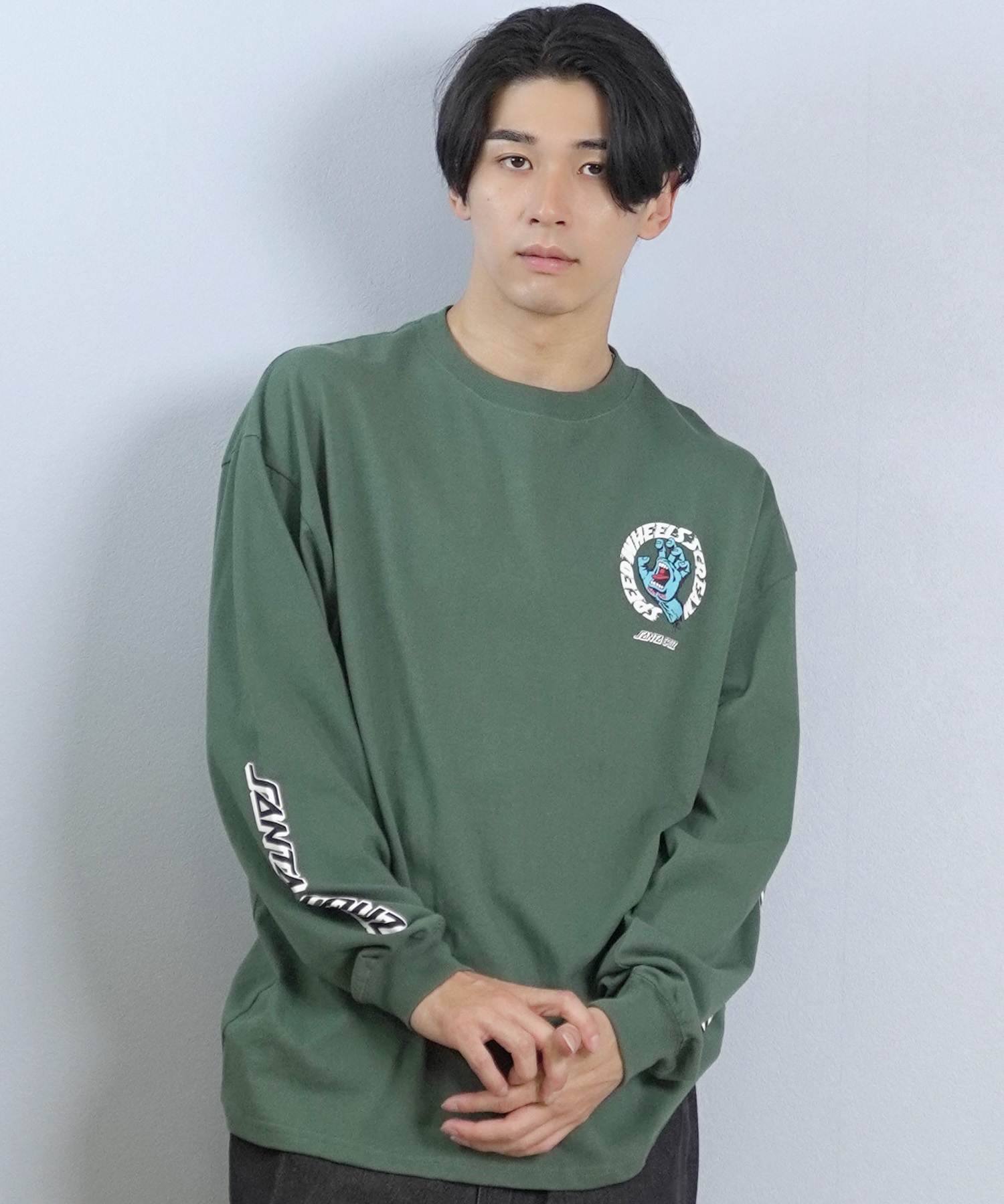 SANTACRUZ サンタクルーズ 長袖 Tシャツ ロンT メンズ バックプリント