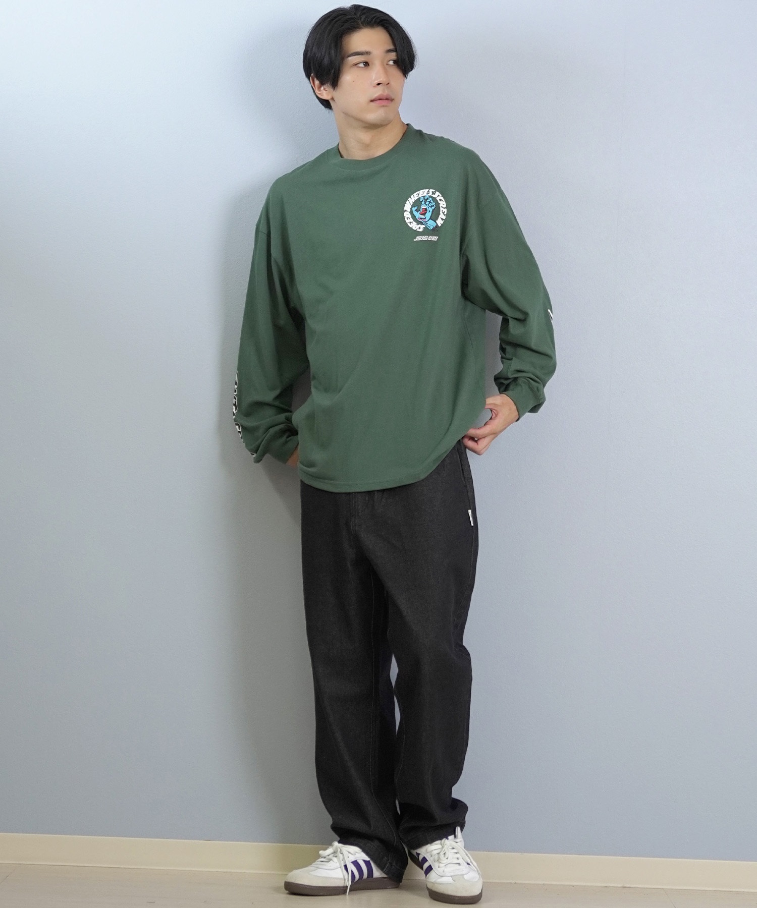 SANTACRUZ サンタクルーズ 長袖 Tシャツ ロンT メンズ バックプリント