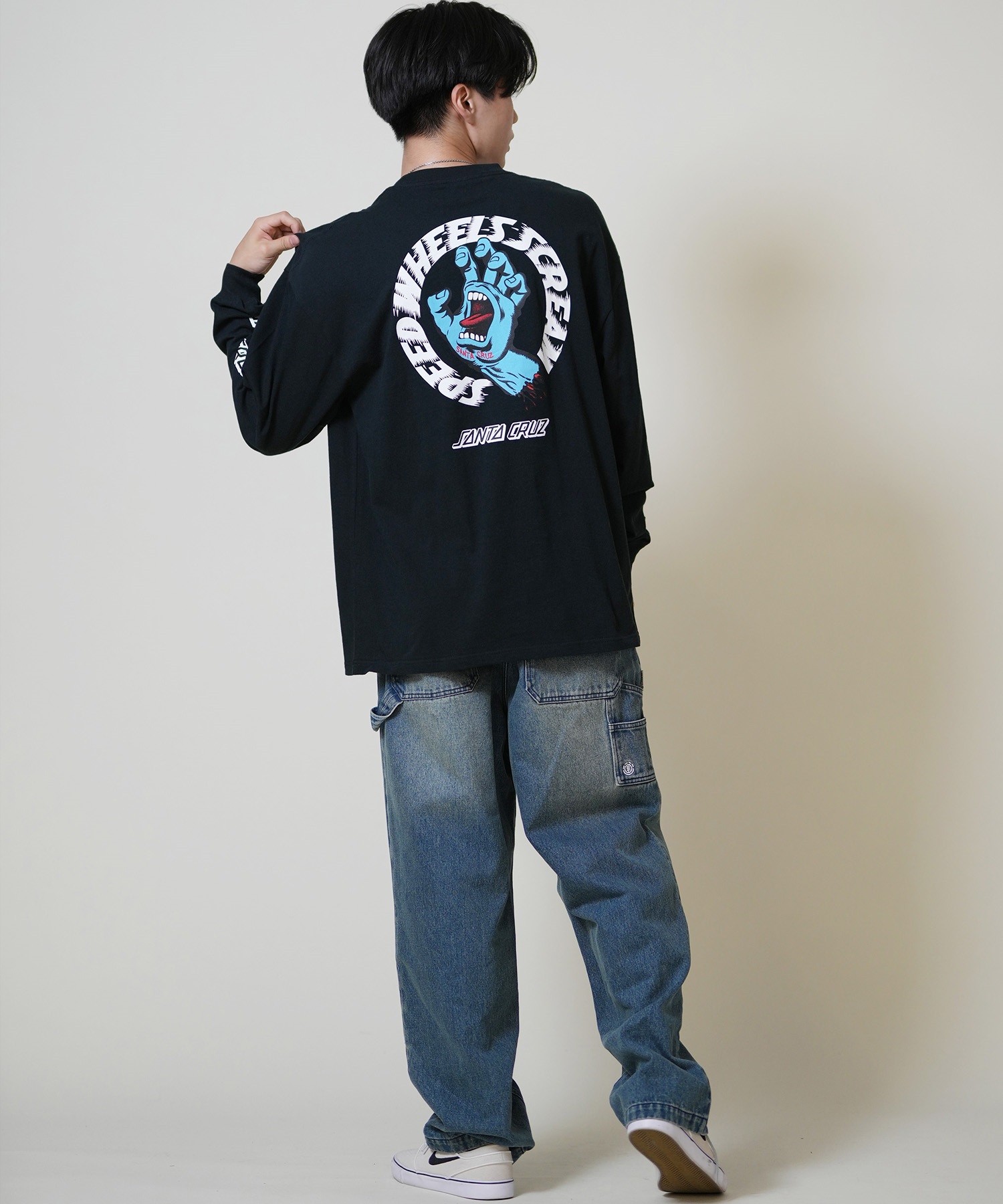 SANTACRUZ サンタクルーズ 長袖 Tシャツ ロンT メンズ バックプリント