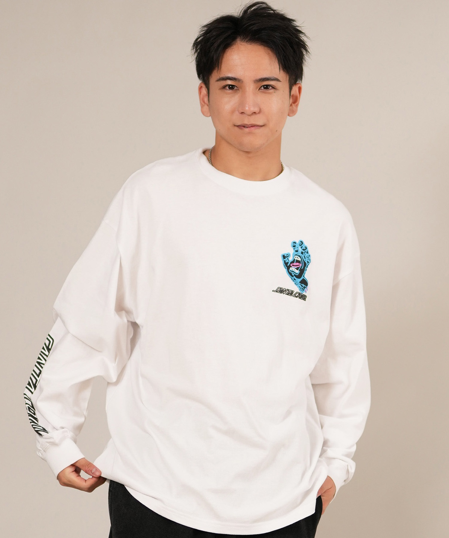 SANTACRUZ サンタクルーズ 長袖 Tシャツ ロンT メンズ バックプリント