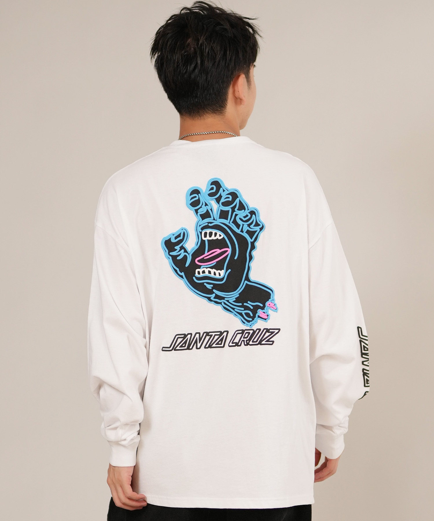 OZROSAURUS 5lack 2マン 長袖Tシャツ SANTACRUZ サンタクルーズ 長袖 Tシャツ ロンT メンズ バックプリント