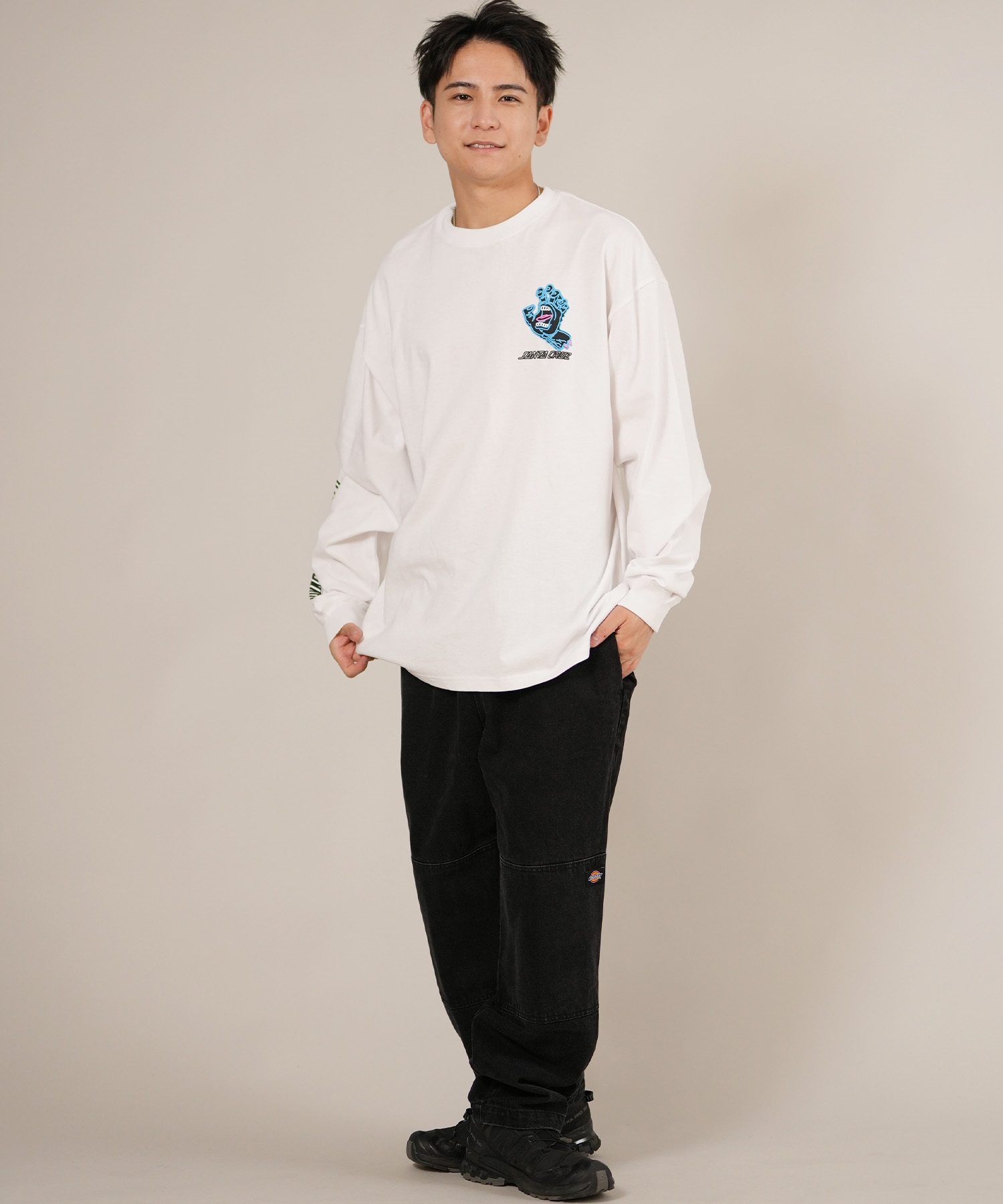 SANTACRUZ サンタクルーズ 長袖 Tシャツ ロンT メンズ バックプリント