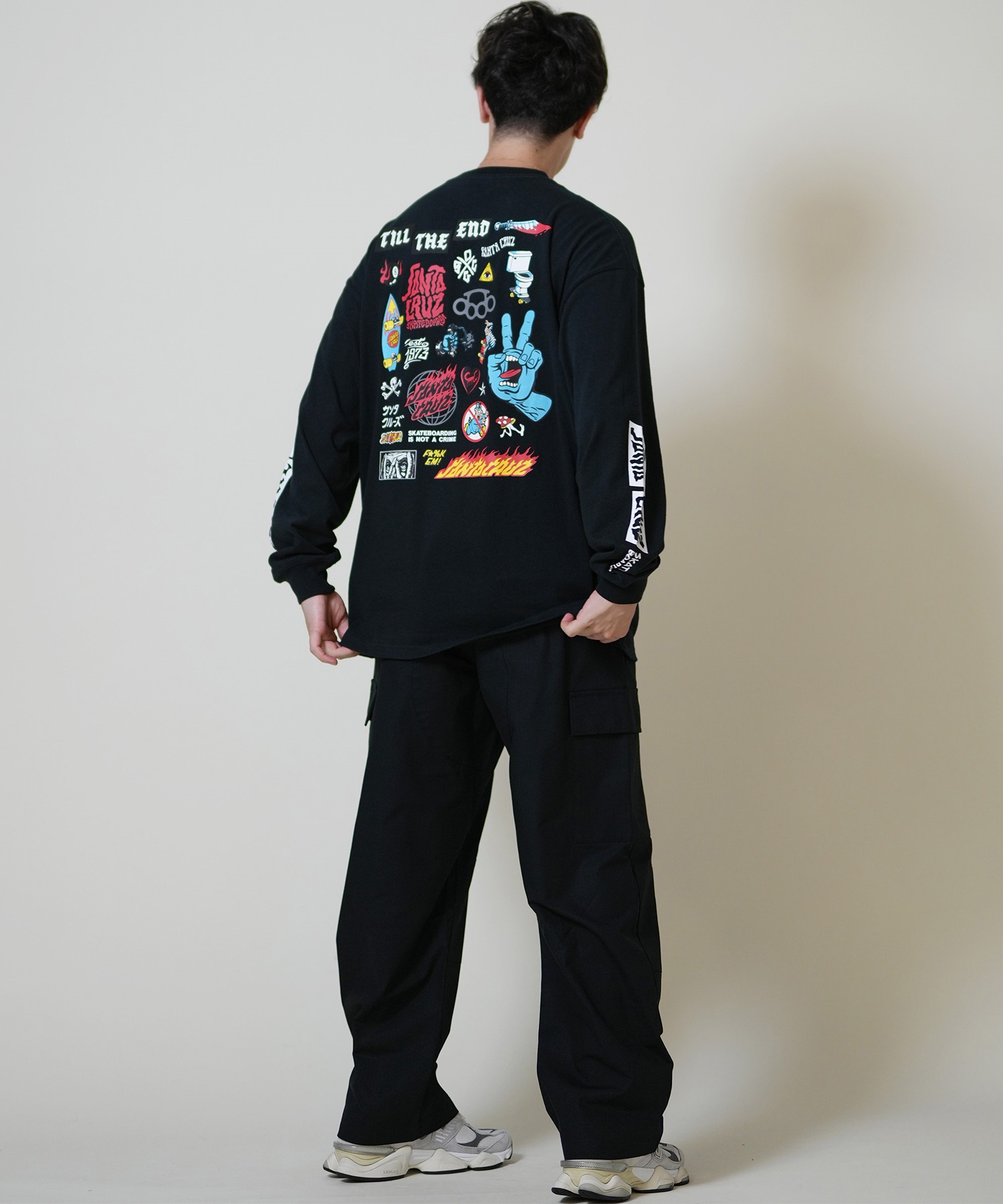 SANTACRUZ サンタクルーズ 長袖 Tシャツ ロンT メンズ バックプリント