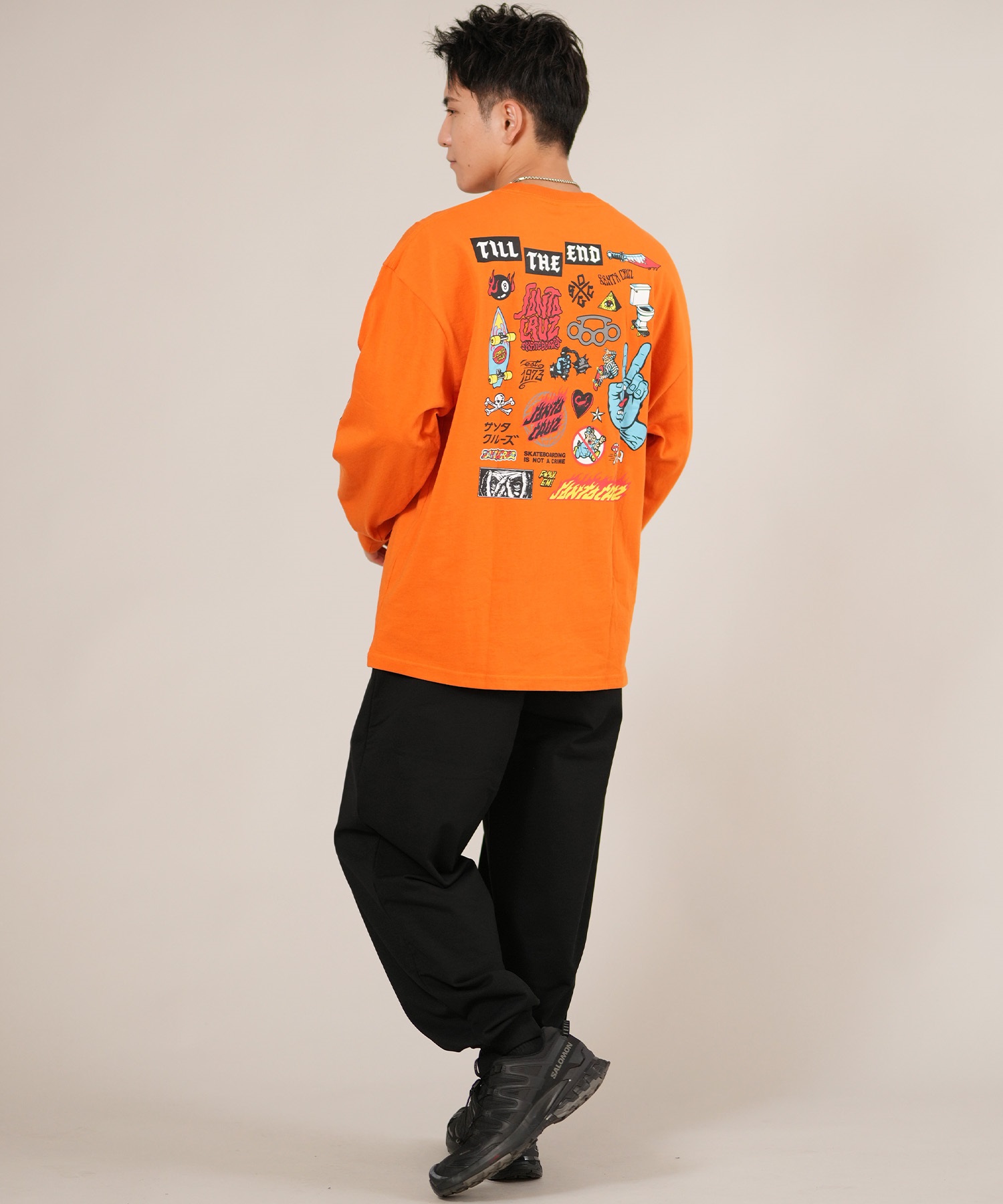 SANTACRUZ サンタクルーズ 長袖 Tシャツ ロンT メンズ バックプリント