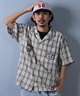 SANTACRUZ サンタクルーズ 半袖 シャツ メンズ チェック柄 502252201 ムラサキスポーツ限定(WHITE-M)