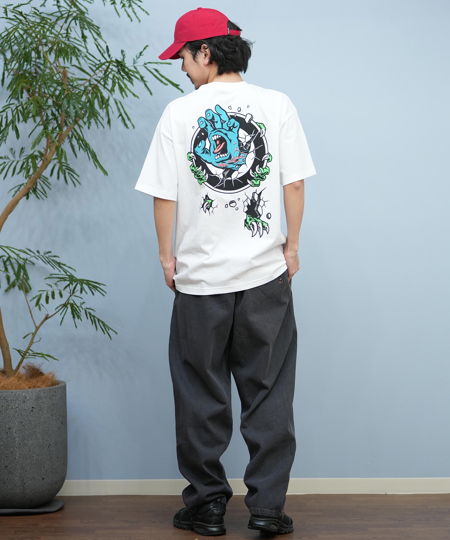 SANTACRUZ サンタクルーズ ロングパンツ メンズ ロンパン ワイドシルエット 502252501 ムラサキスポーツ限定(BKDSW-S)