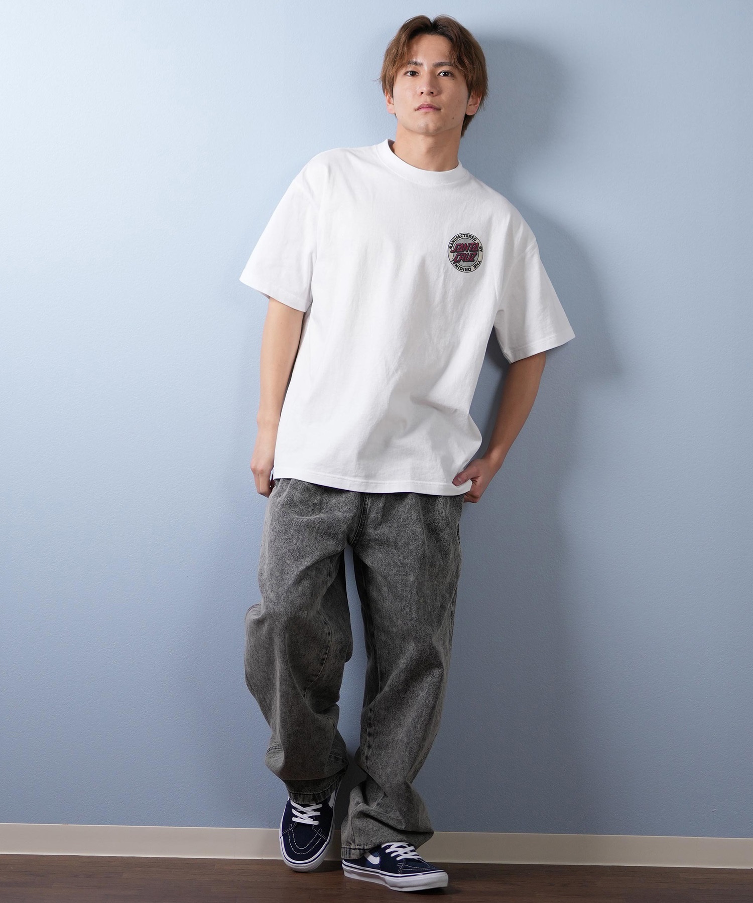 SANTACRUZ サンタクルーズ ロングパンツ メンズ ロンパン ワイドシルエット 502252501 ムラサキスポーツ限定(BKDSW-S)