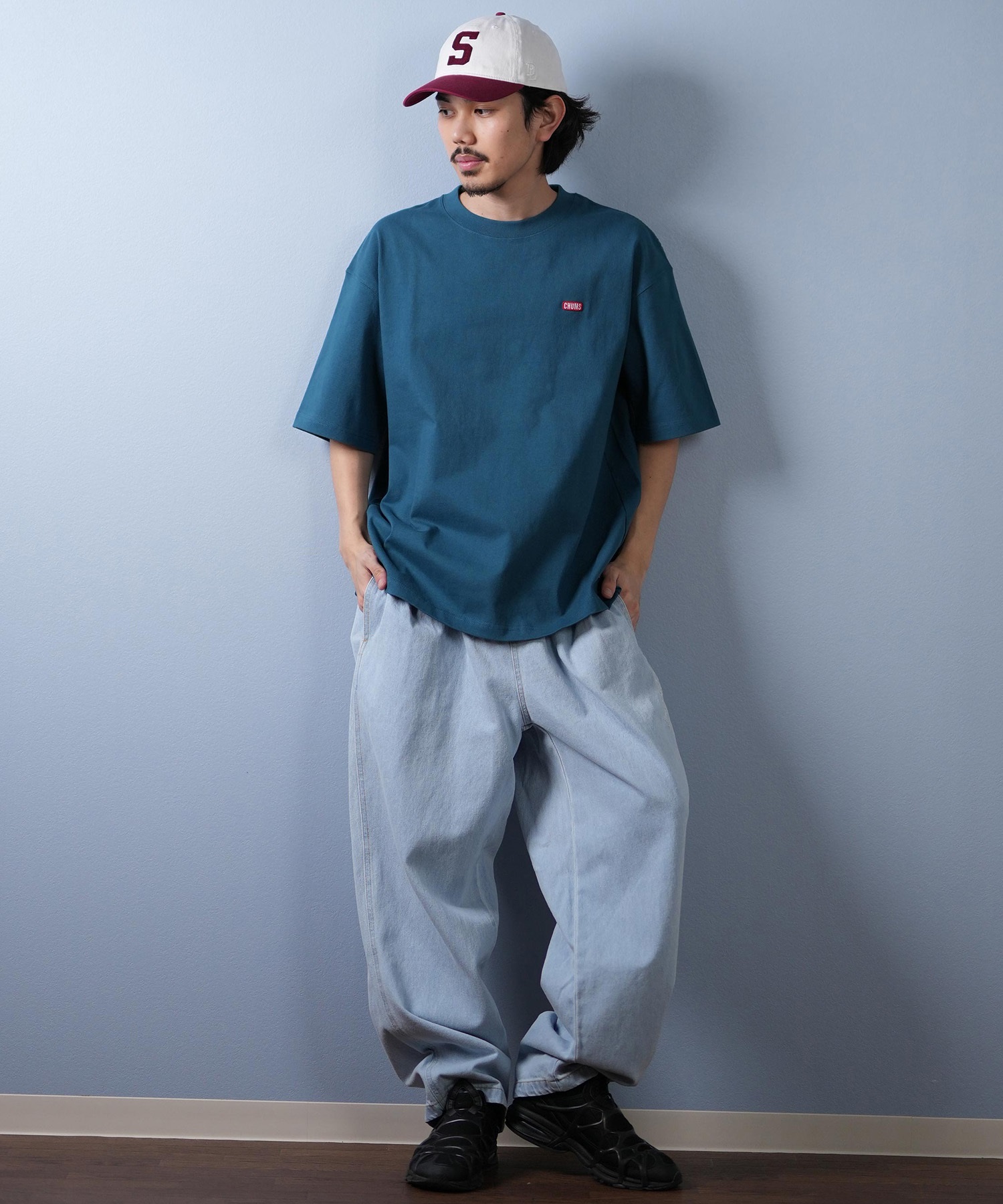 SANTACRUZ サンタクルーズ ロングパンツ メンズ ロンパン ワイドシルエット 502252501 ムラサキスポーツ限定(BKDSW-S)