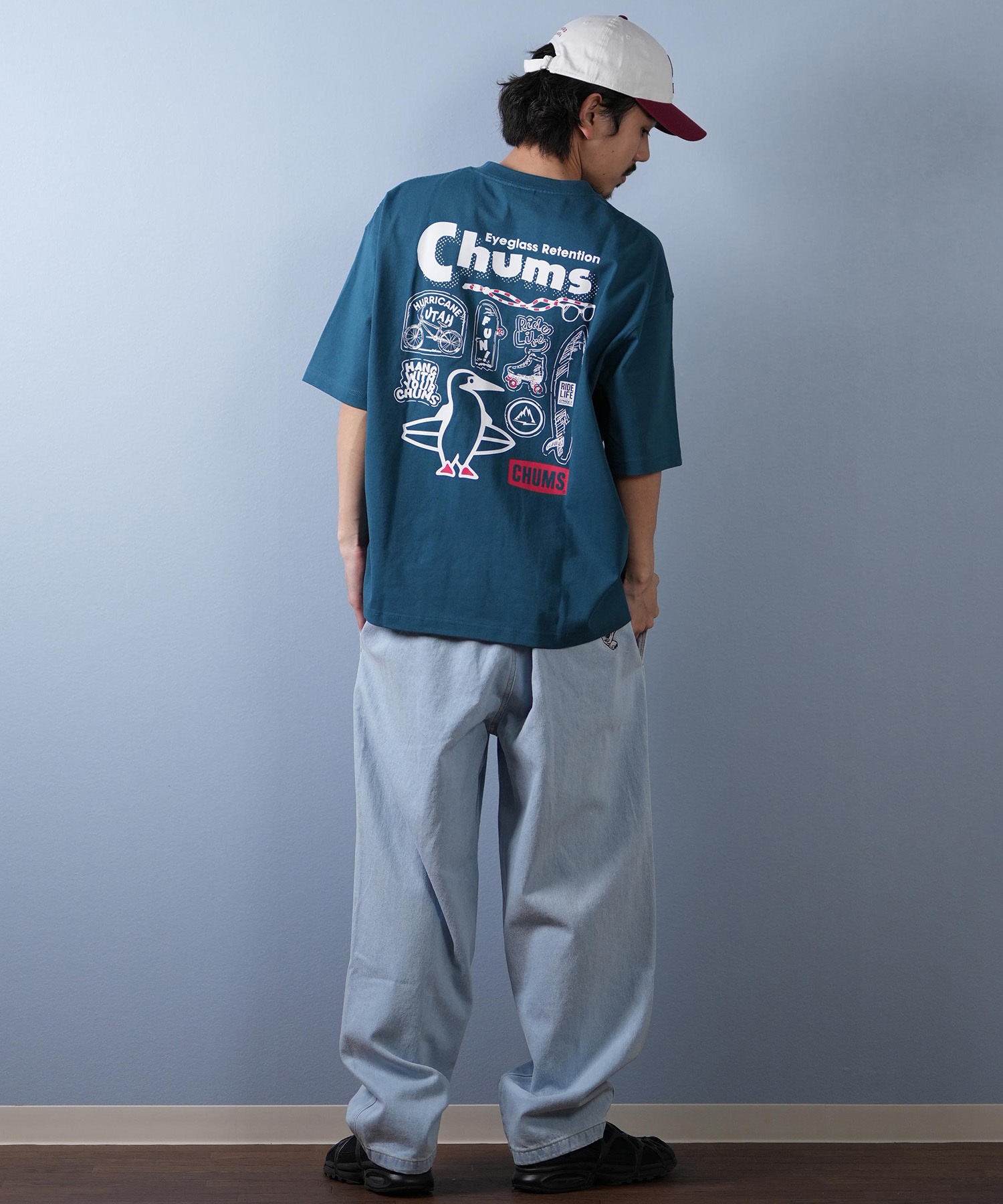 SANTACRUZ サンタクルーズ ロングパンツ メンズ ロンパン ワイドシルエット 502252501 ムラサキスポーツ限定(BKDSW-S)