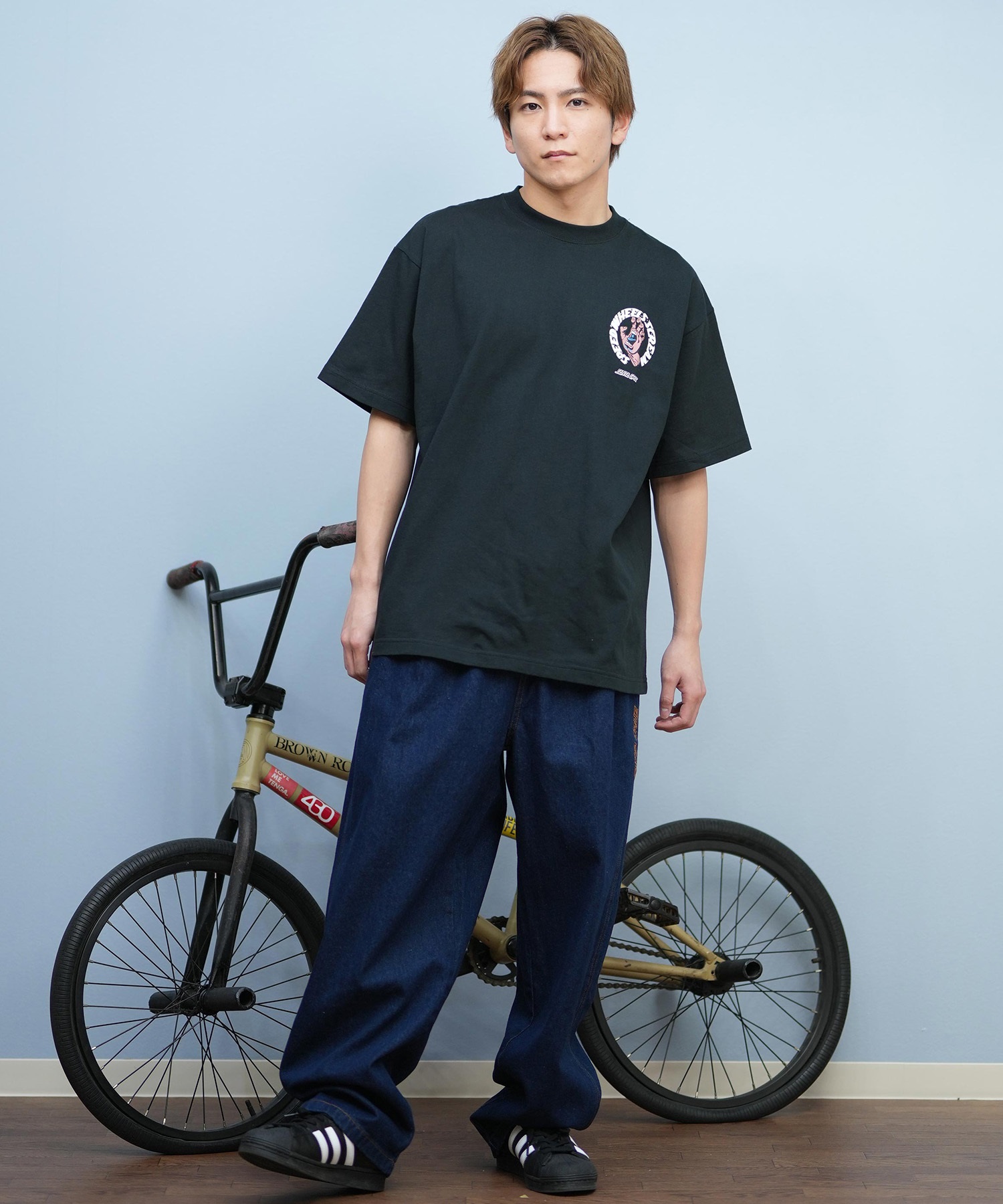 SANTACRUZ サンタクルーズ ロングパンツ メンズ ロンパン ワイドシルエット 502252501 ムラサキスポーツ限定(BKDSW-S)