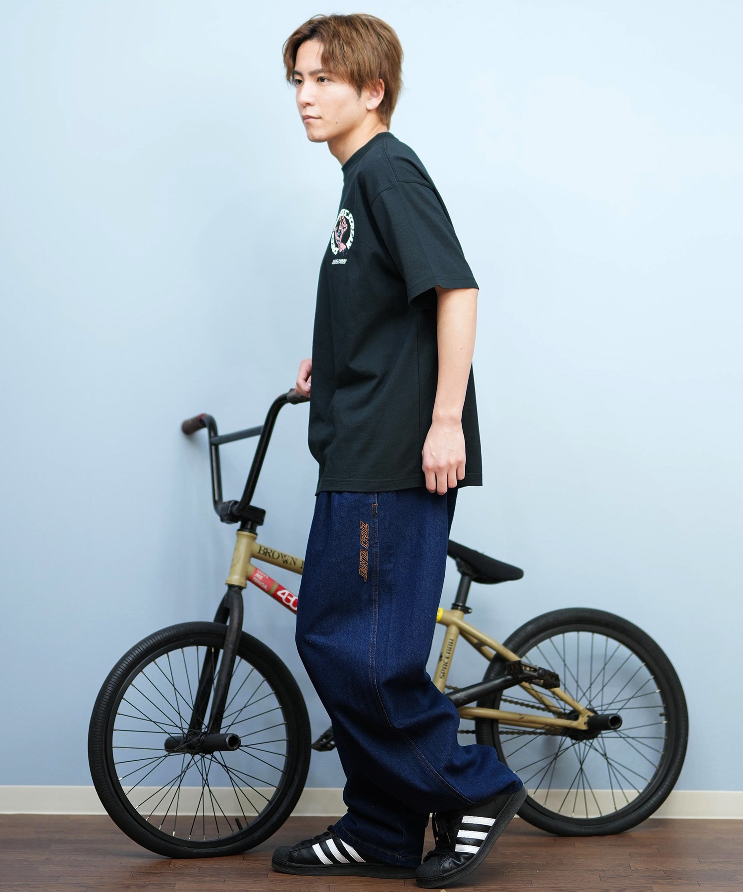 SANTACRUZ サンタクルーズ ロングパンツ メンズ ロンパン ワイドシルエット 502252501 ムラサキスポーツ限定(BKDSW-S)