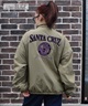 SANTA CRUZ サンタクルーズ アウター レディース リバーシブル ジャケット ボア レオパード柄 MFG Hand MONO REVERSIBLE BOA JACKET 502254131(BEIGE-M)